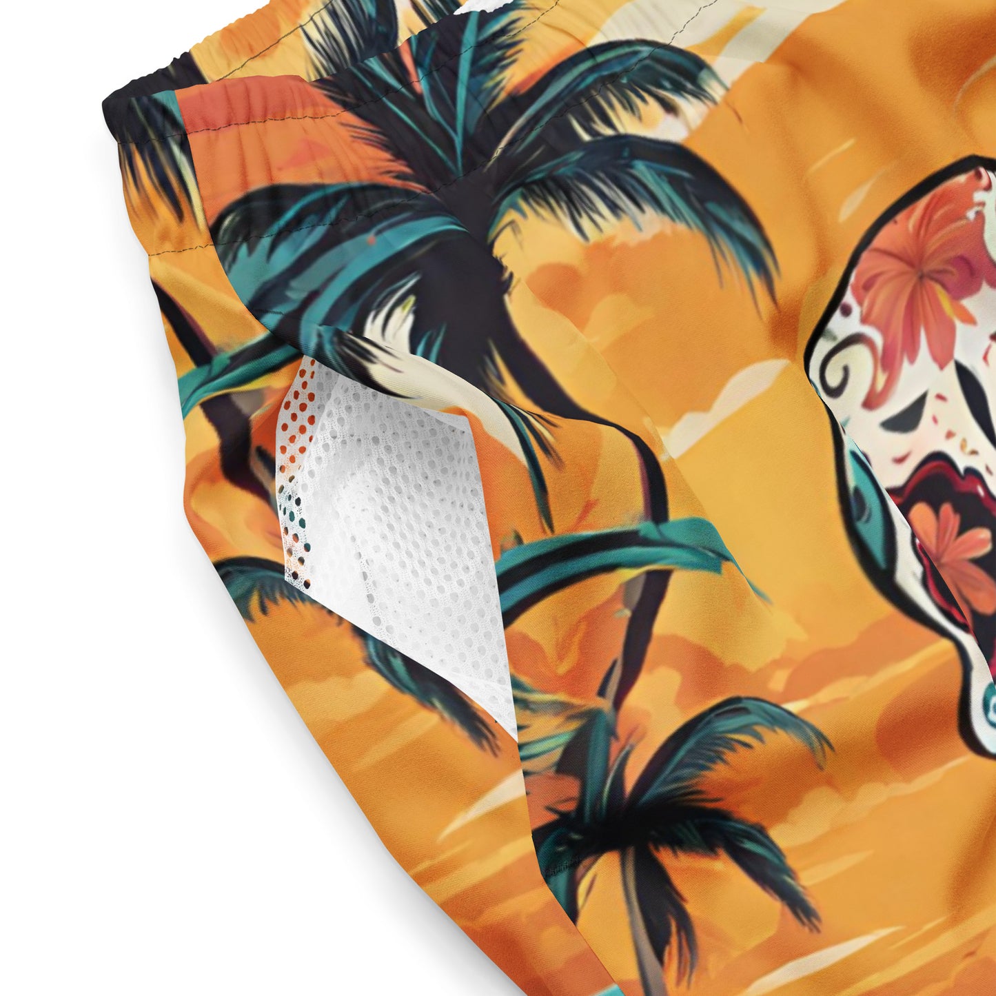 SUGAR SKULL SUNSET SWIM TRUNKS