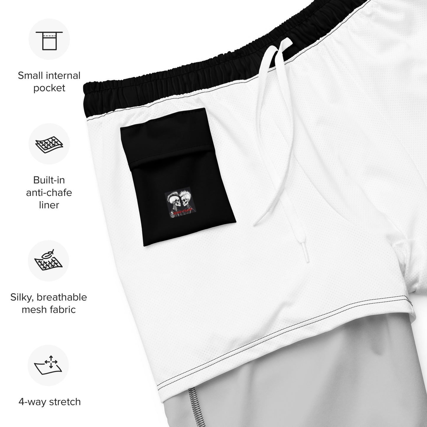 PUNK'S NOT DEAD SWIM TRUNKS