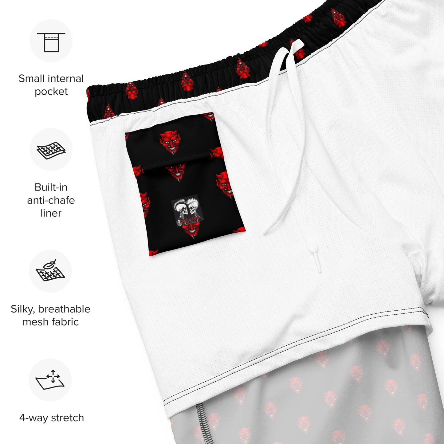 RED DEVIL (B) SWIM TRUNKS