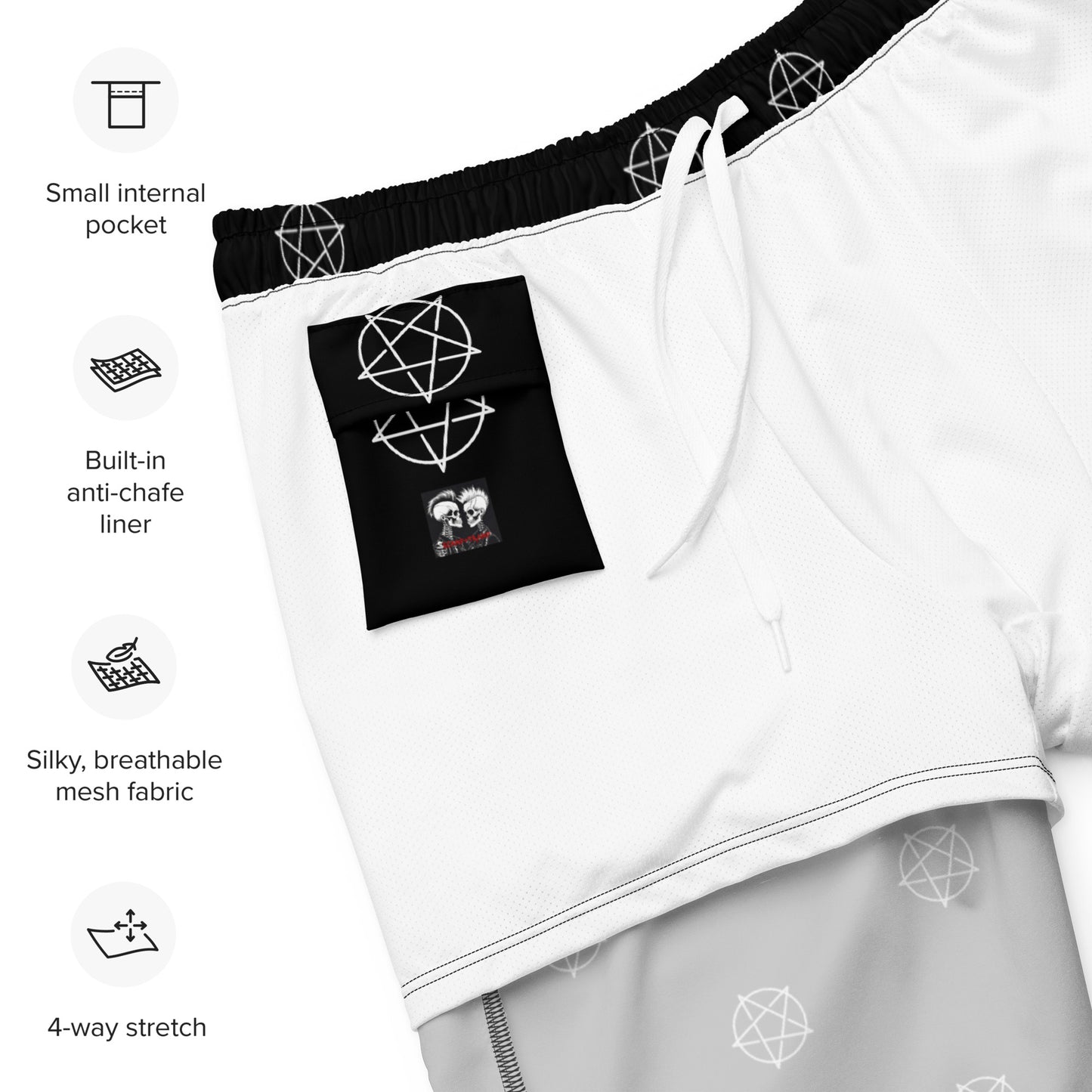 INVERTED STAR SWIM TRUNKS