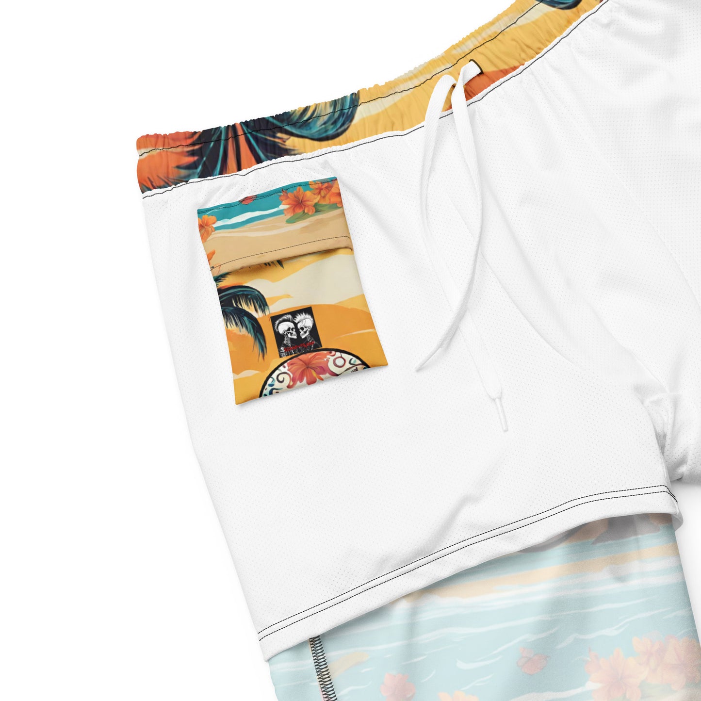 SUGAR SKULL SUNSET SWIM TRUNKS