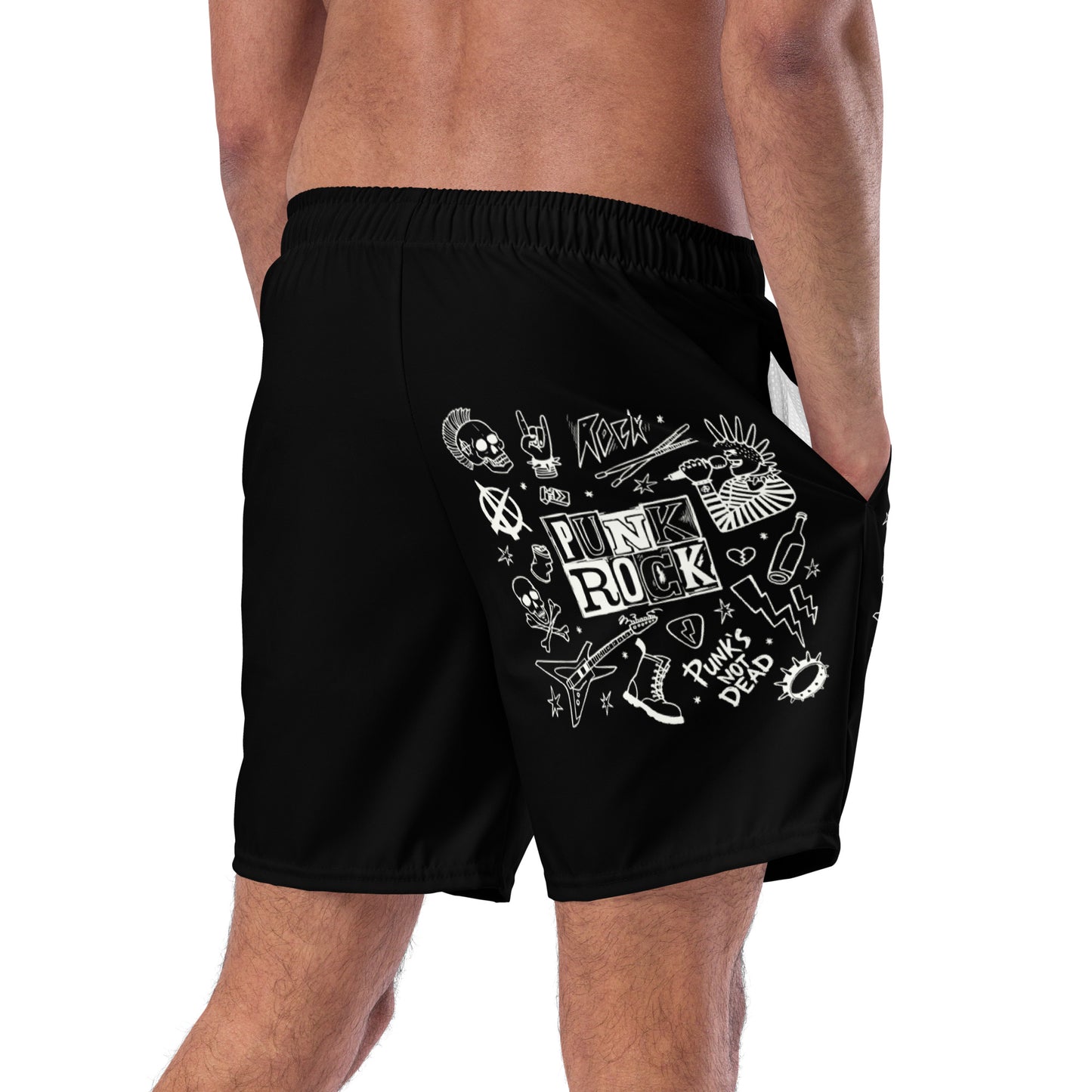 PUNK'S NOT DEAD SWIM TRUNKS