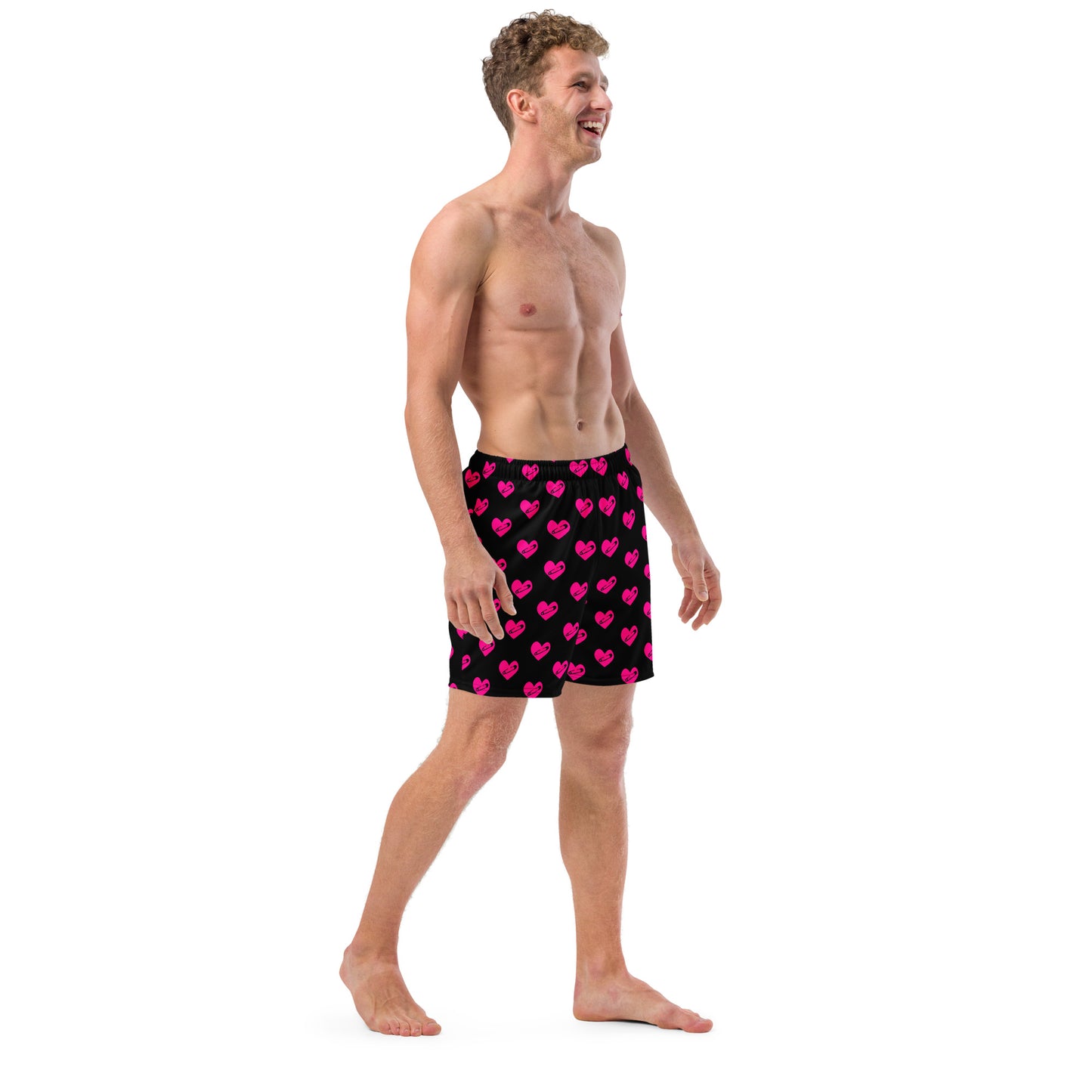 PINNED HEART SWIM TRUNKS