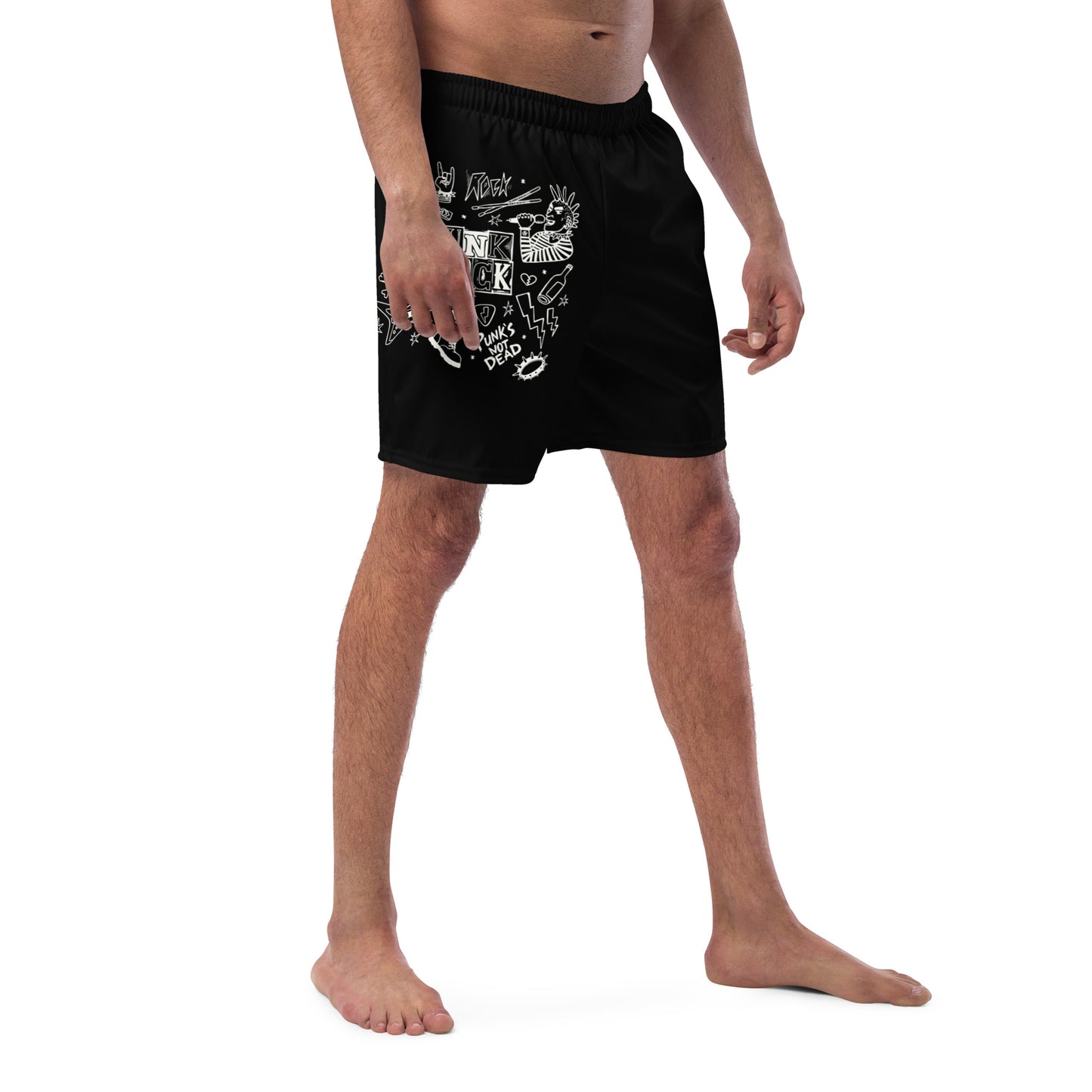 PUNK'S NOT DEAD SWIM TRUNKS