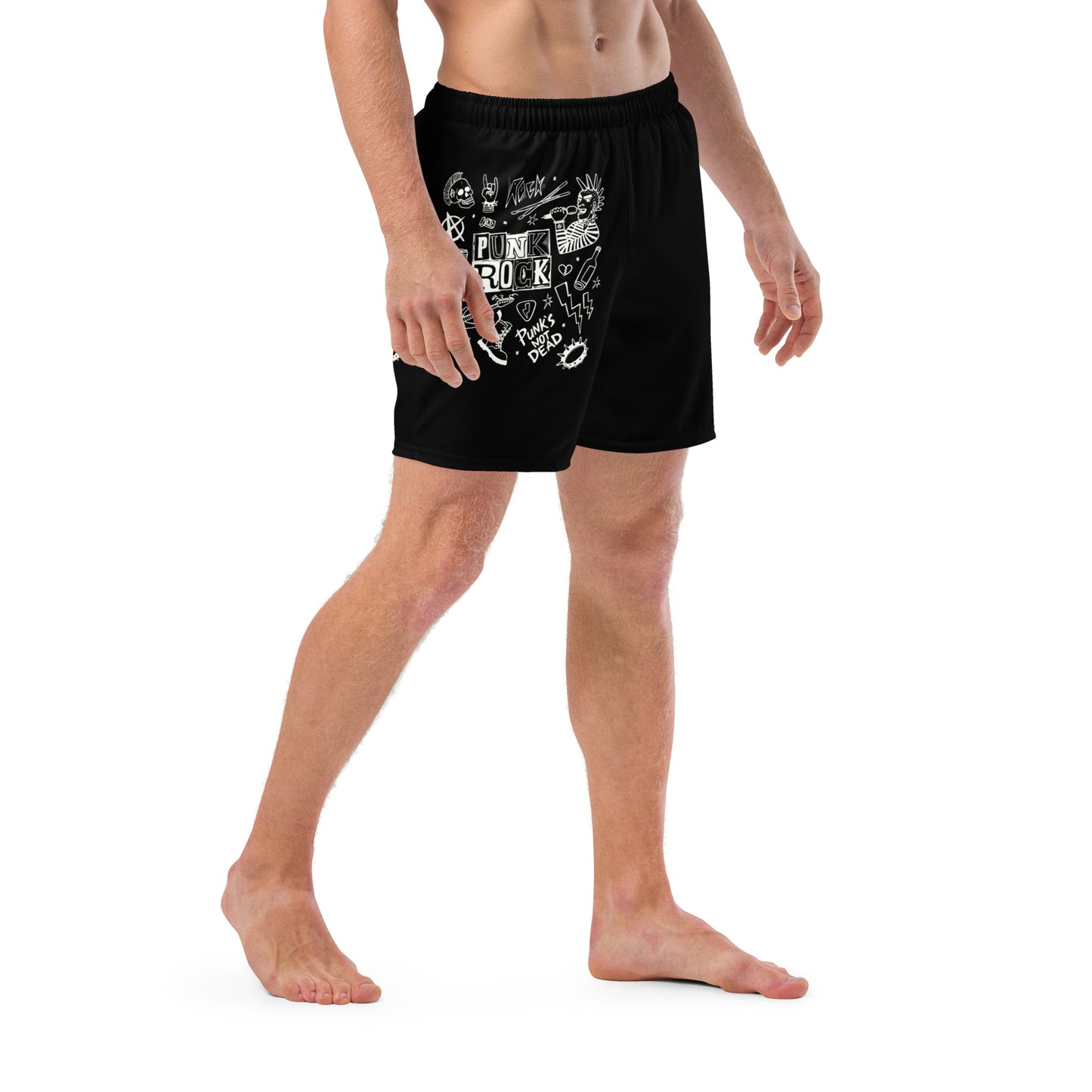 PUNK'S NOT DEAD SWIM TRUNKS