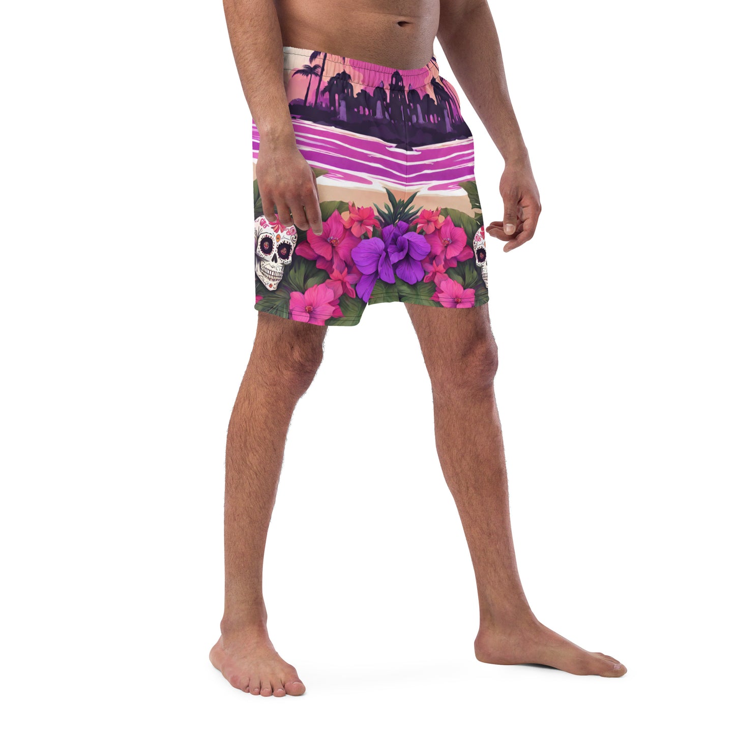 SUGAR SKULL RESORT SWIM TRUNKS