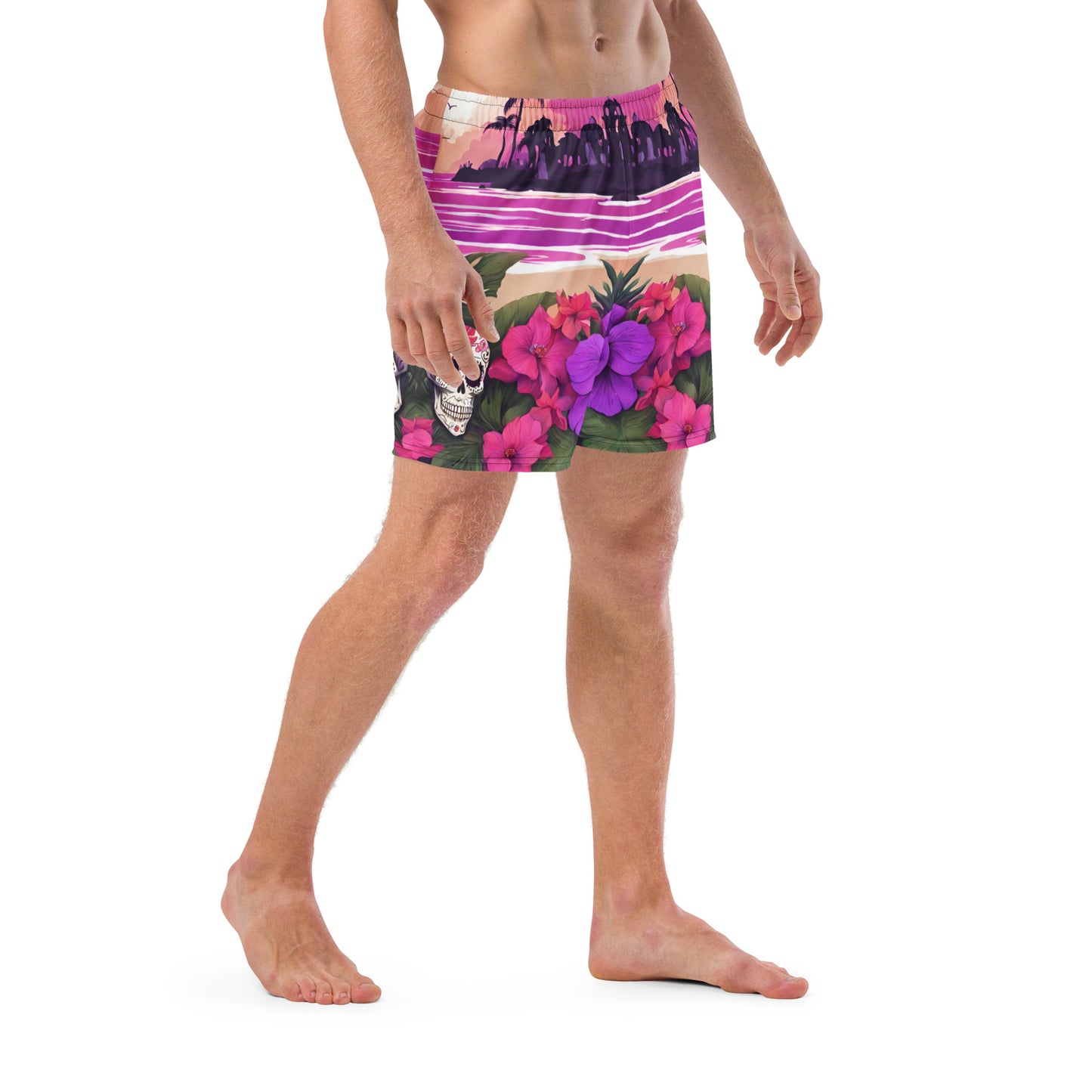 SUGAR SKULL RESORT SWIM TRUNKS