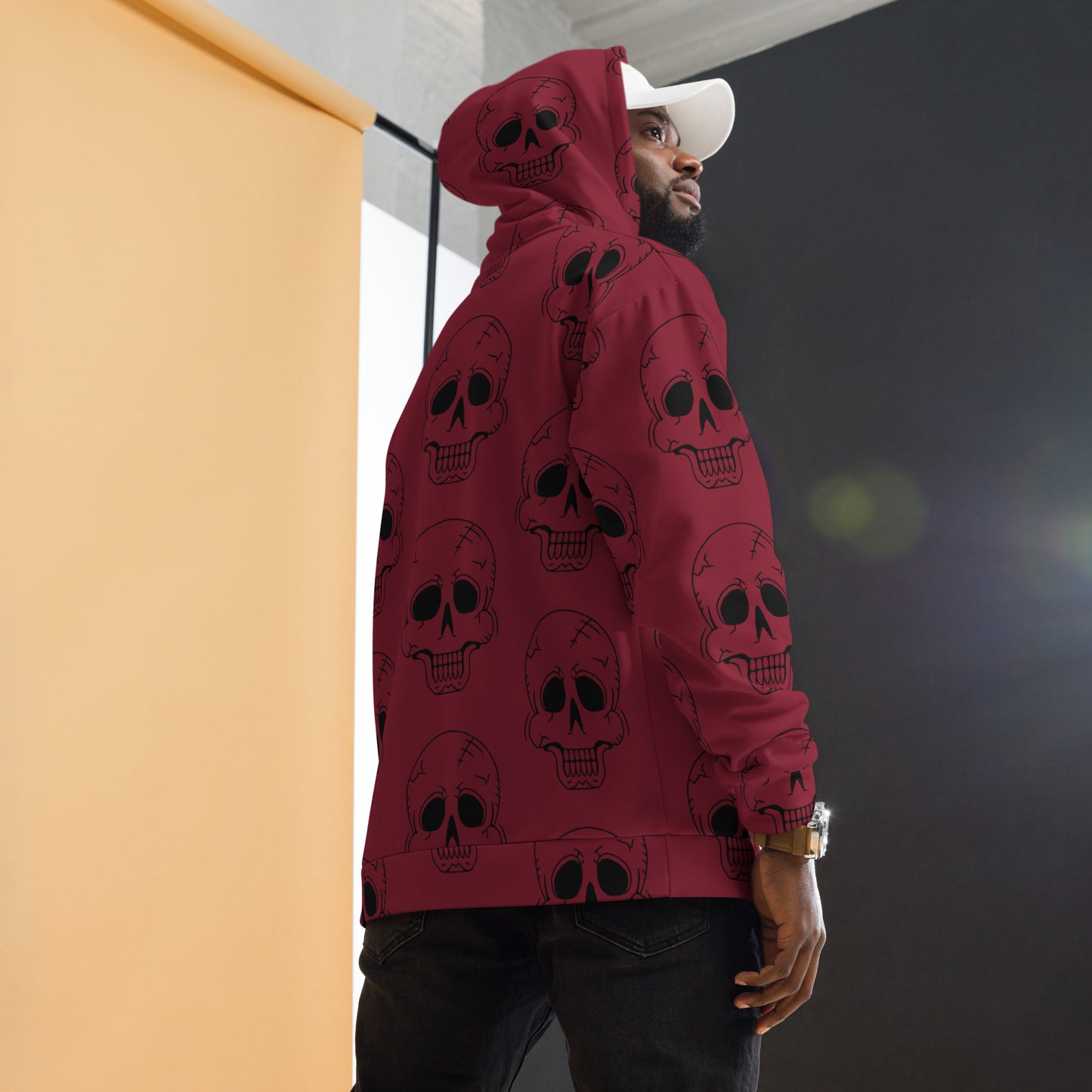 RED LAUGHING SKULL UNISEX HOODIE