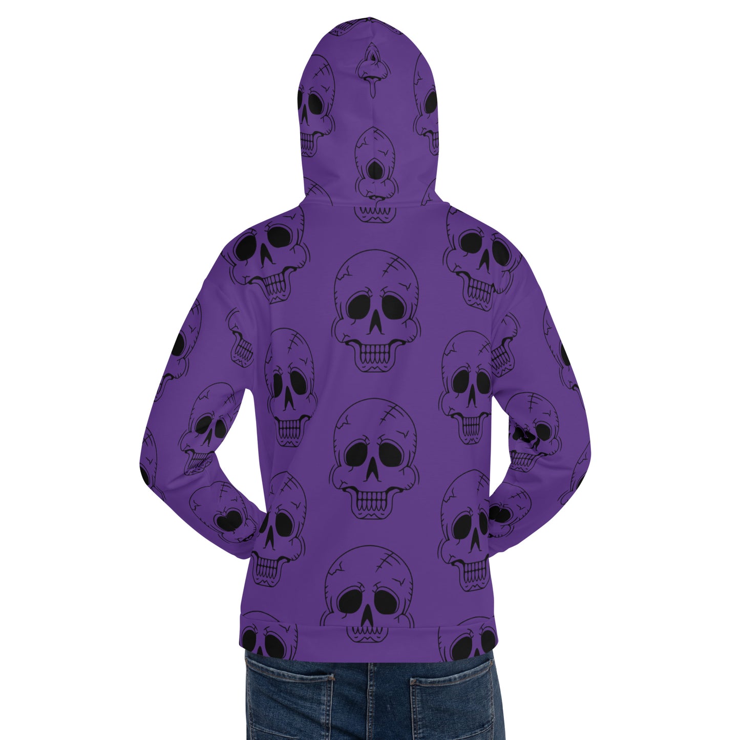 PURPLE HAPPY SKULL HOODIE