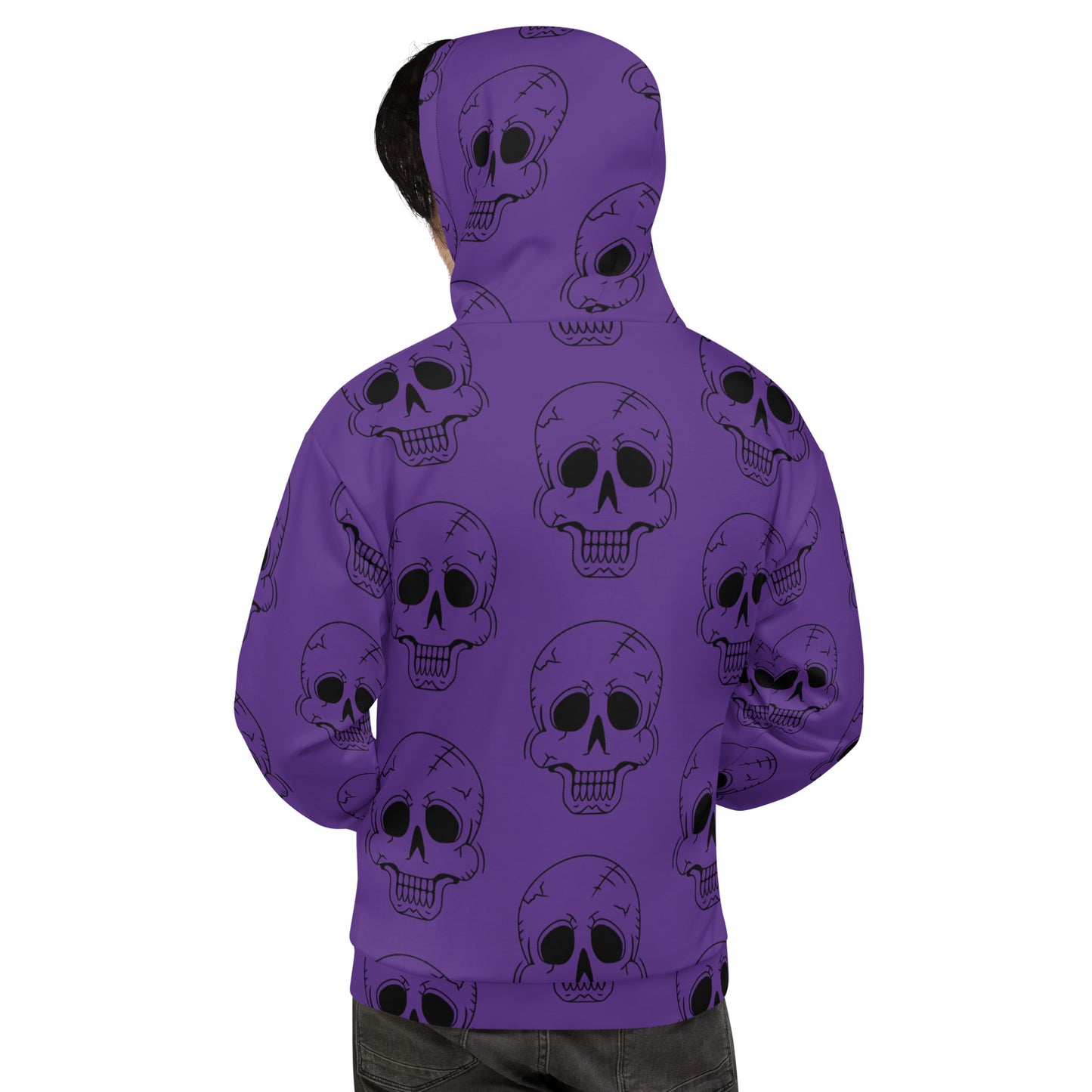 PURPLE HAPPY SKULL HOODIE