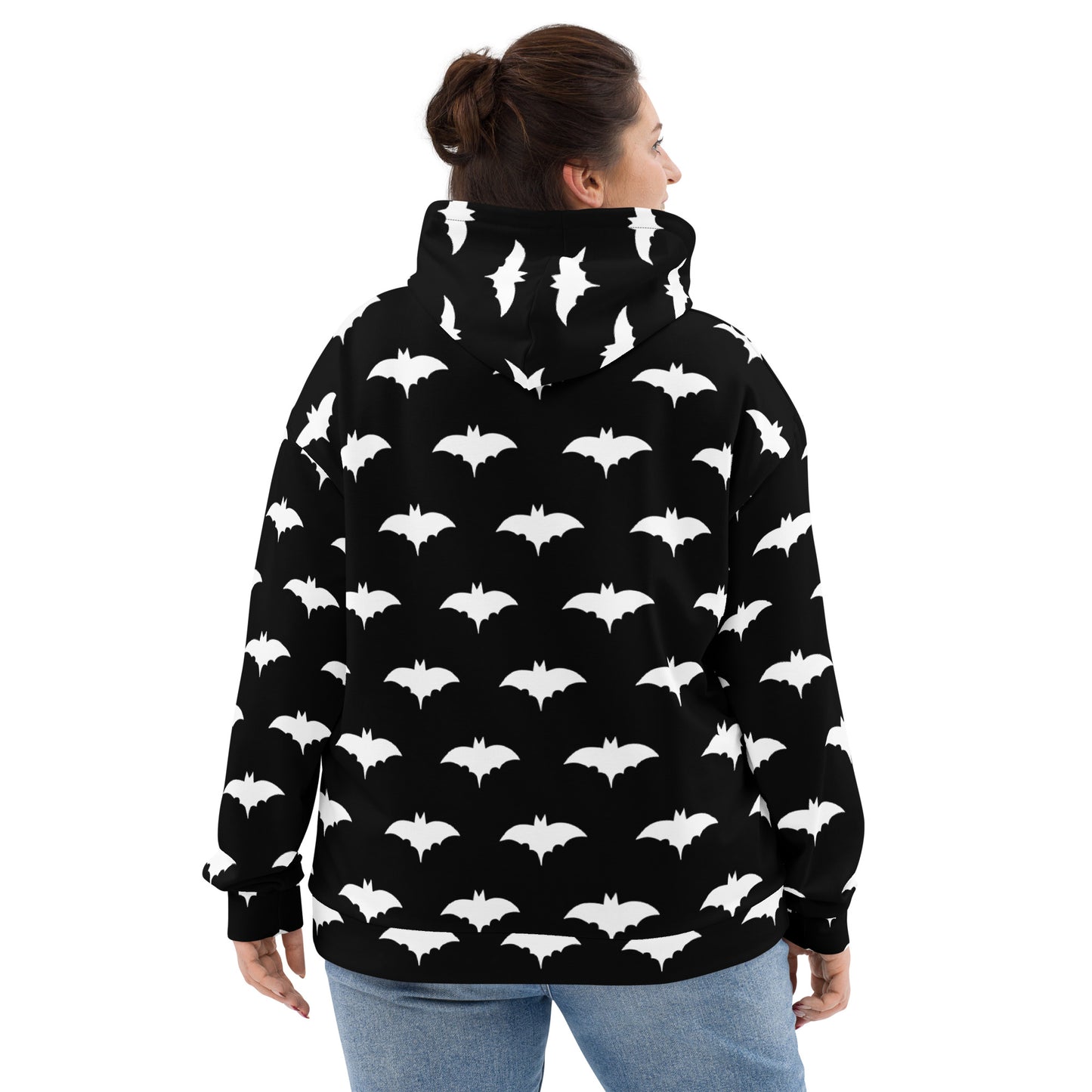 WHITE BAT UNISEX HOODIE