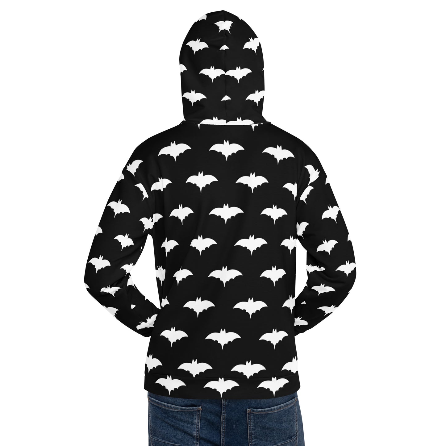 WHITE BAT UNISEX HOODIE