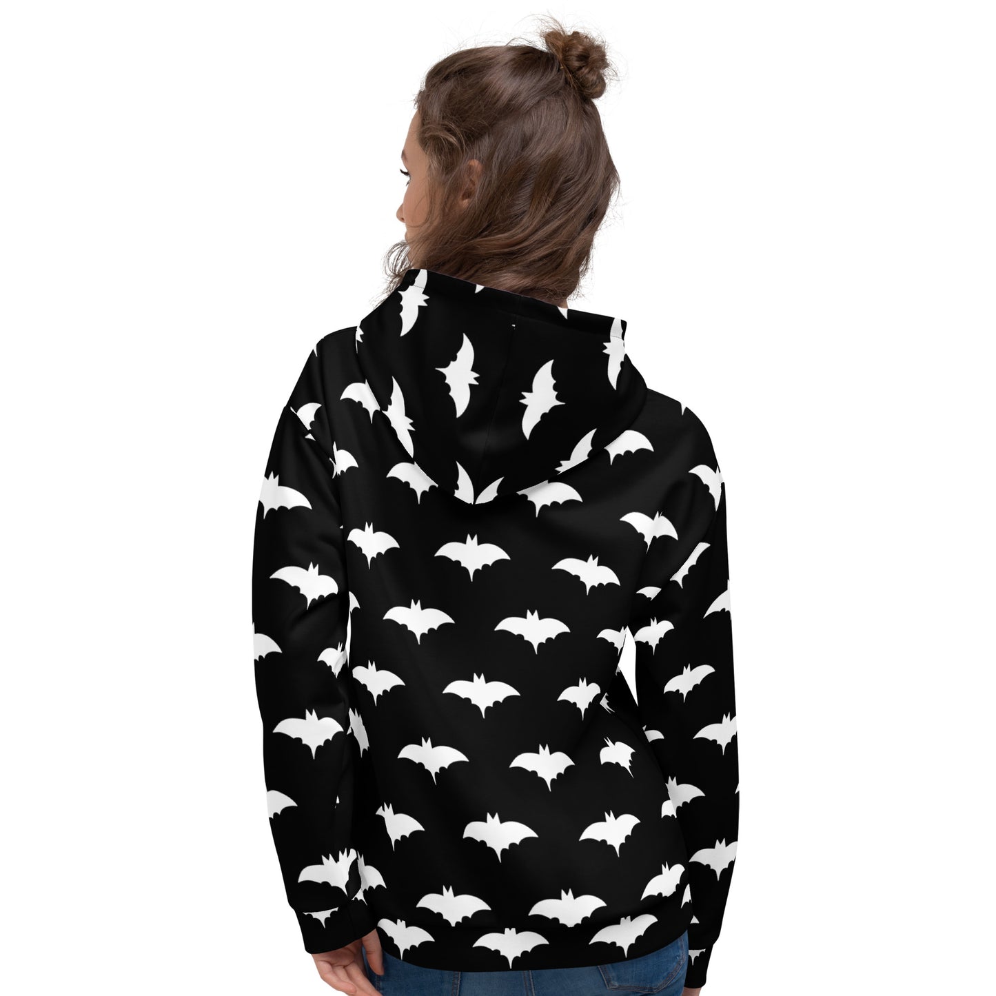 WHITE BAT UNISEX HOODIE