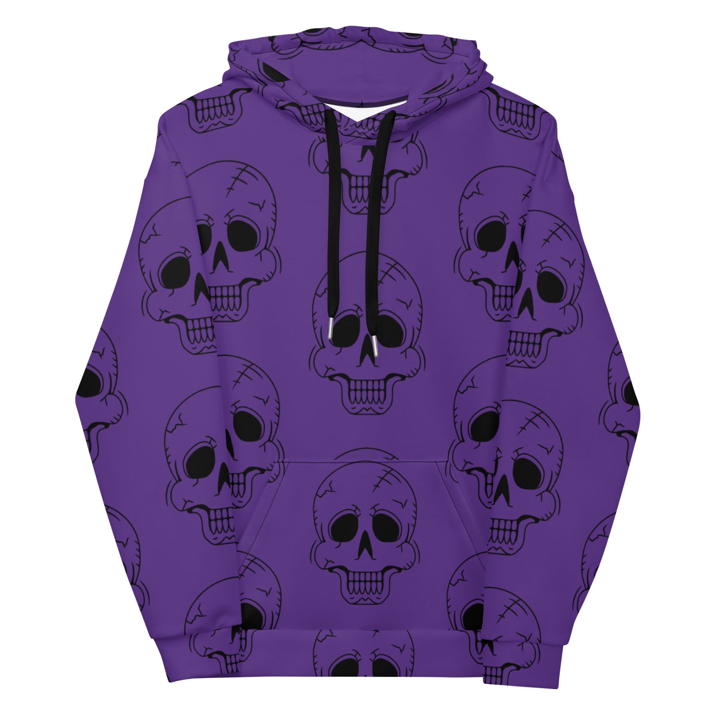 PURPLE HAPPY SKULL HOODIE