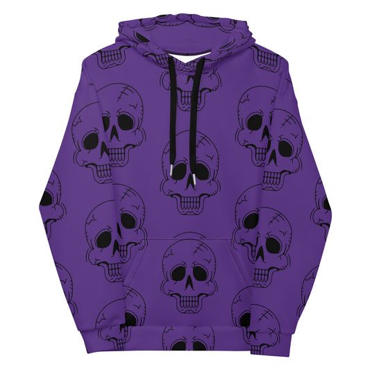 PURPLE HAPPY SKULL HOODIE