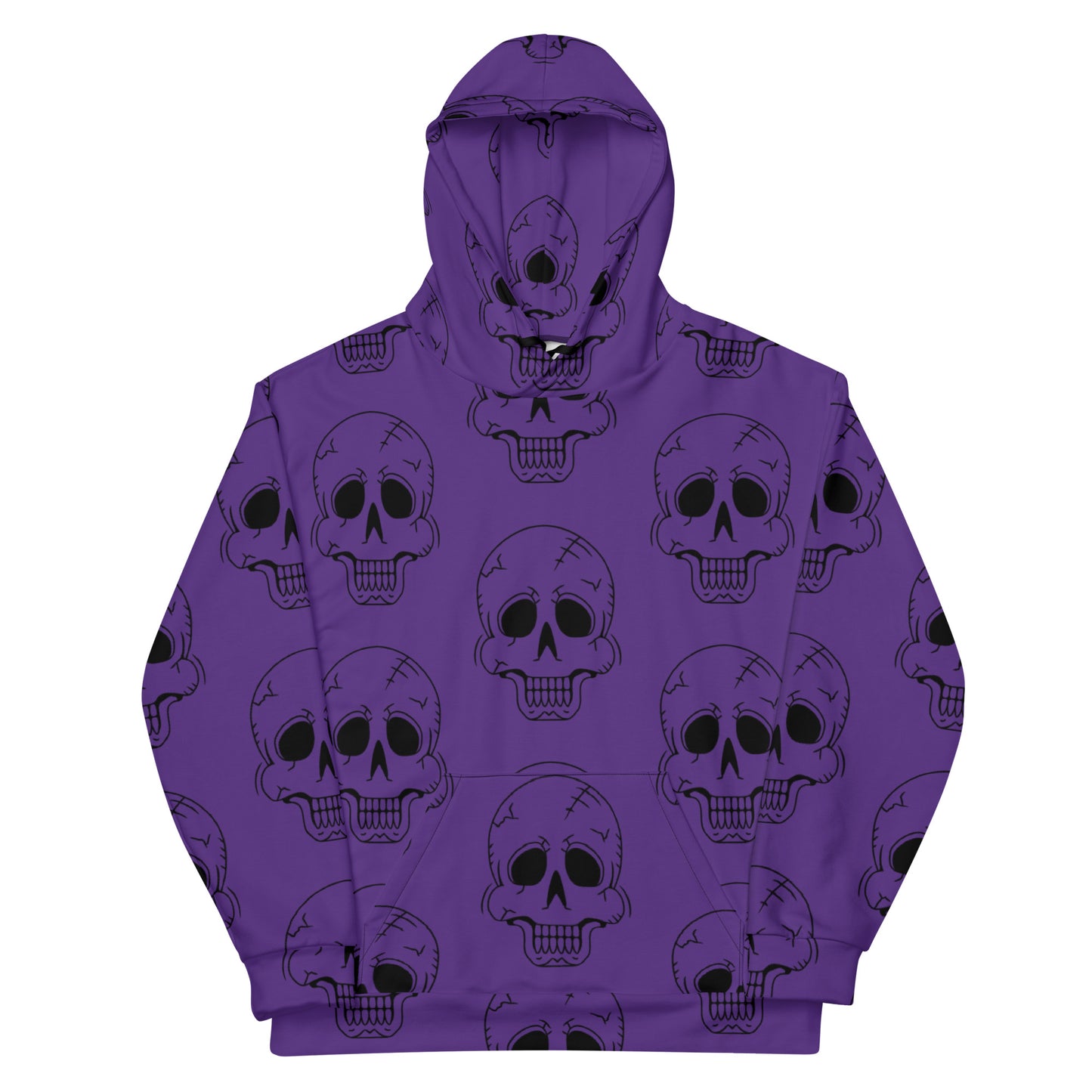 PURPLE HAPPY SKULL HOODIE