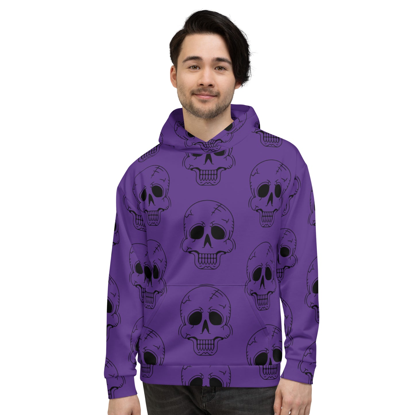 PURPLE HAPPY SKULL HOODIE