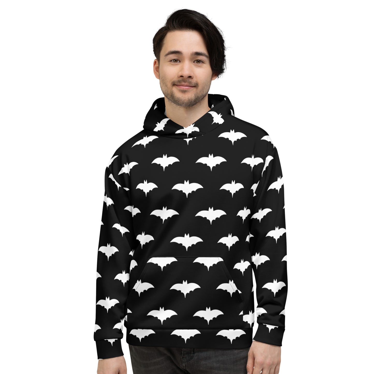 WHITE BAT UNISEX HOODIE