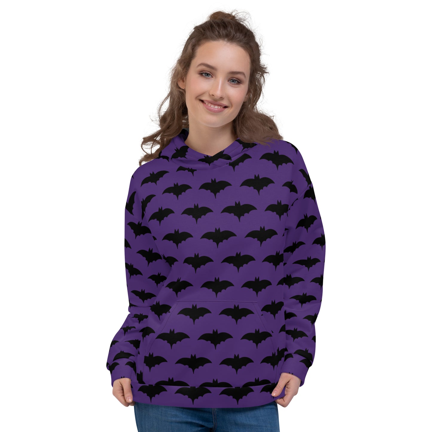 PURPLE BAT UNISEX HOODIE