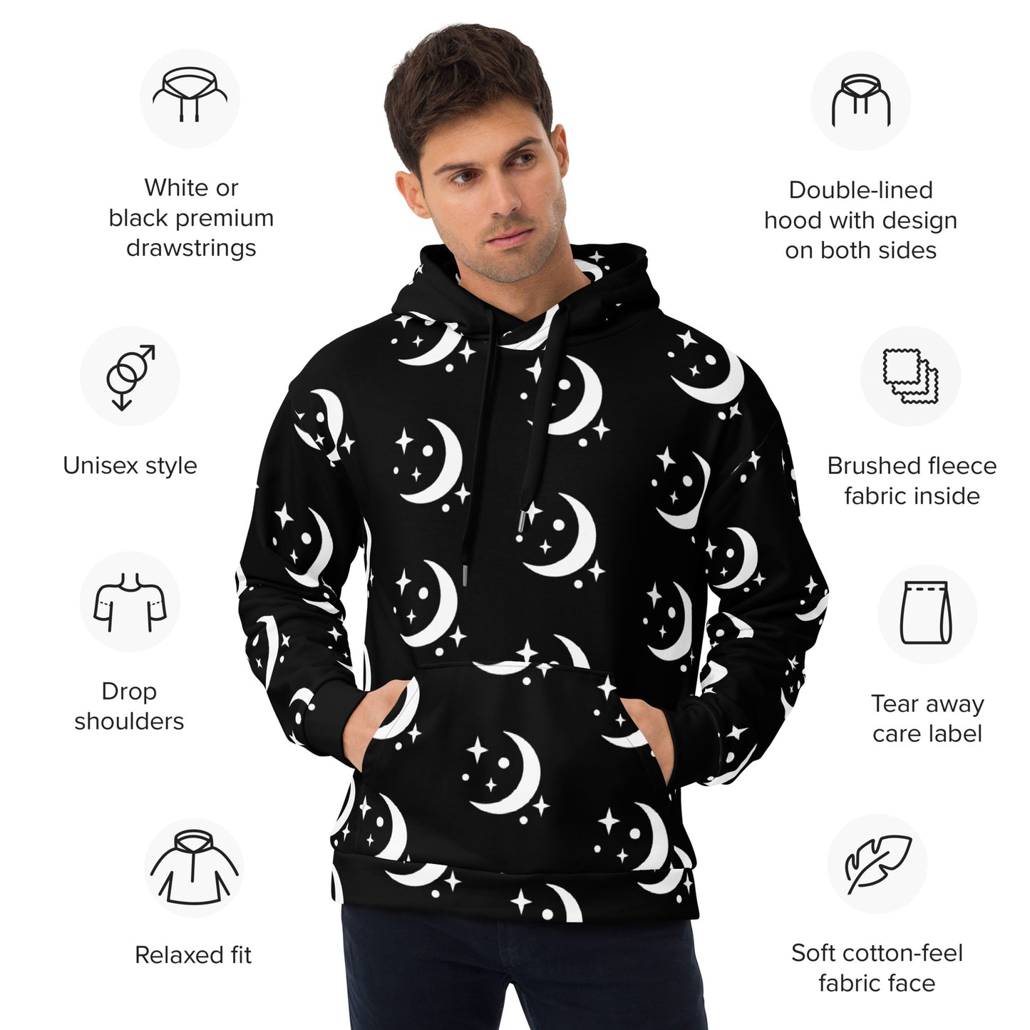 MOON UNISEX HOODIE