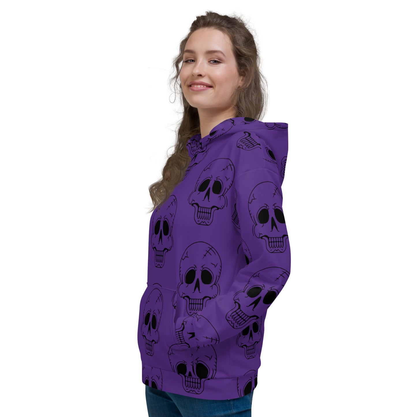 PURPLE HAPPY SKULL HOODIE