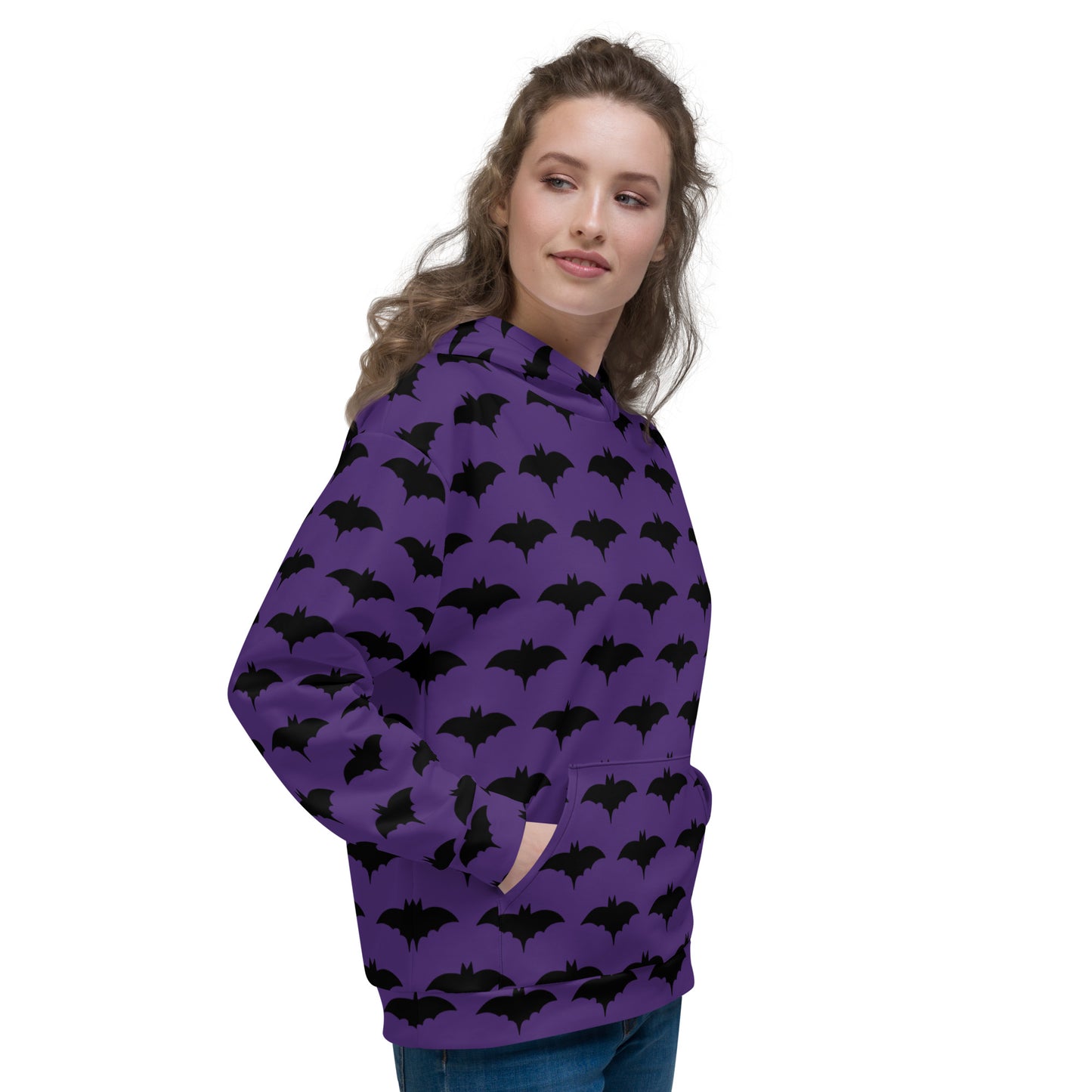 PURPLE BAT UNISEX HOODIE