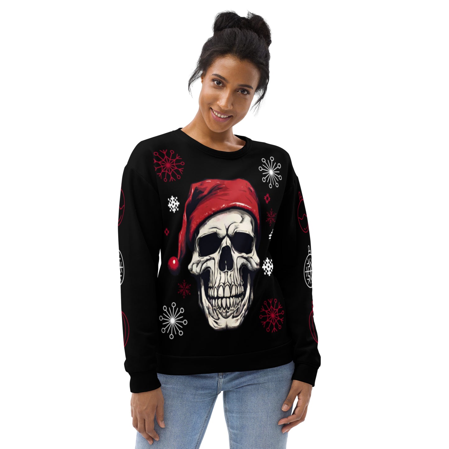 SANTA SKULL UGLY SWEATSHIRT