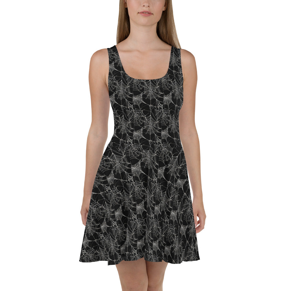 WEB OF LIES FLARED DRESS