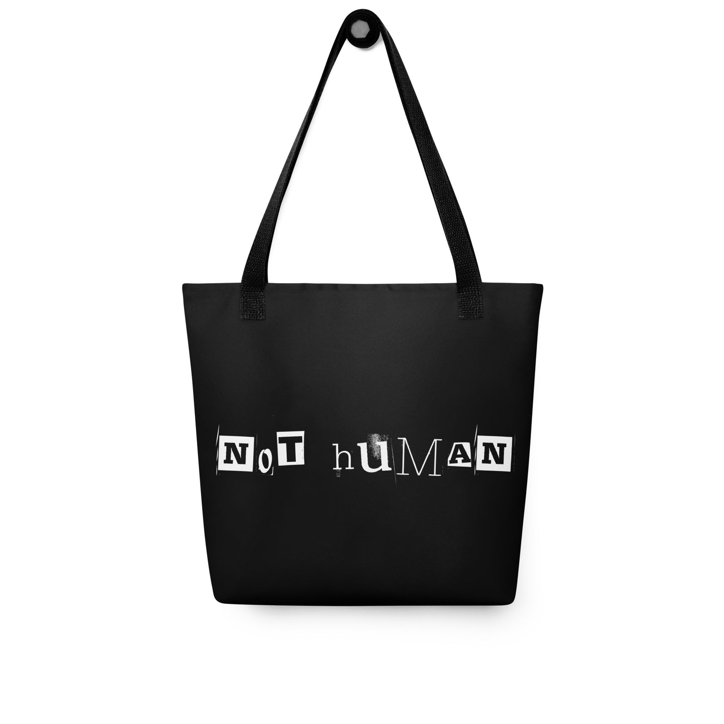NOT HUMAN TOTE BAG