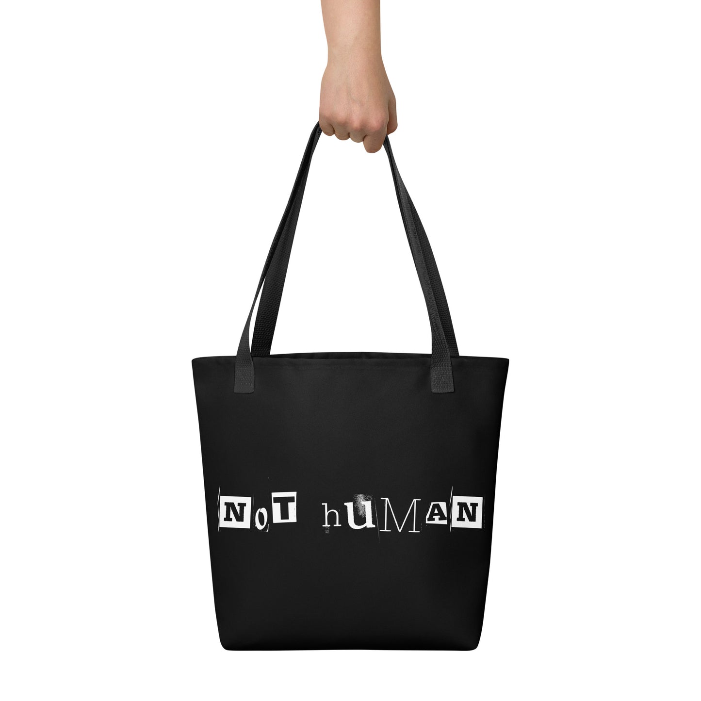 NOT HUMAN TOTE BAG
