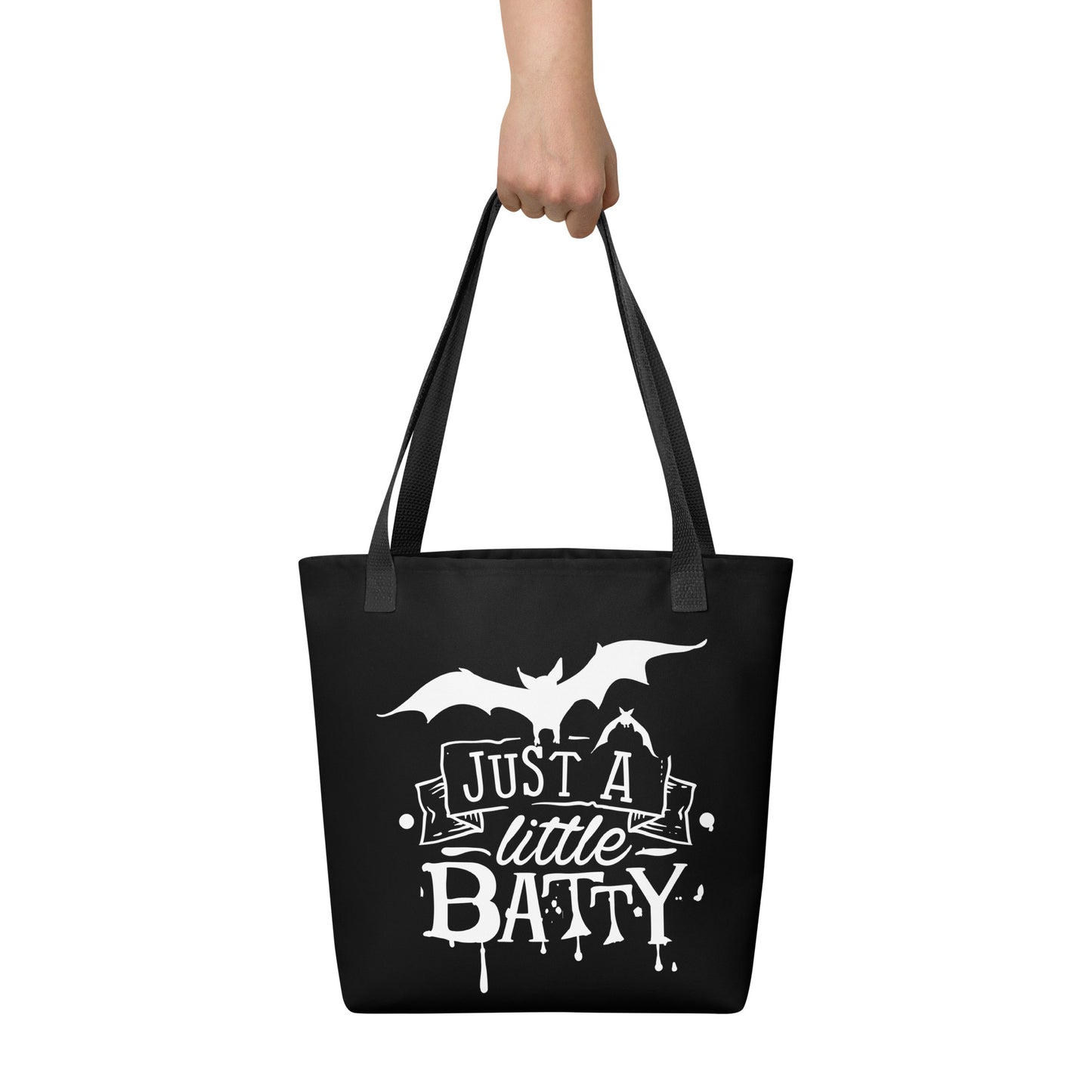 JUST A LITTLE BATTY TOTE BAG