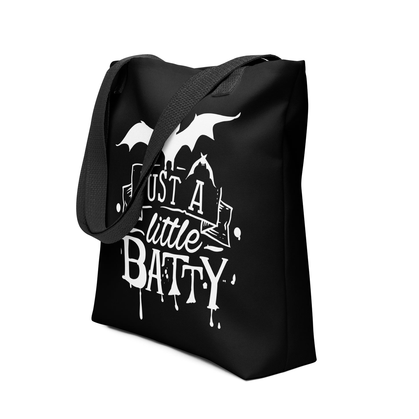 JUST A LITTLE BATTY TOTE BAG