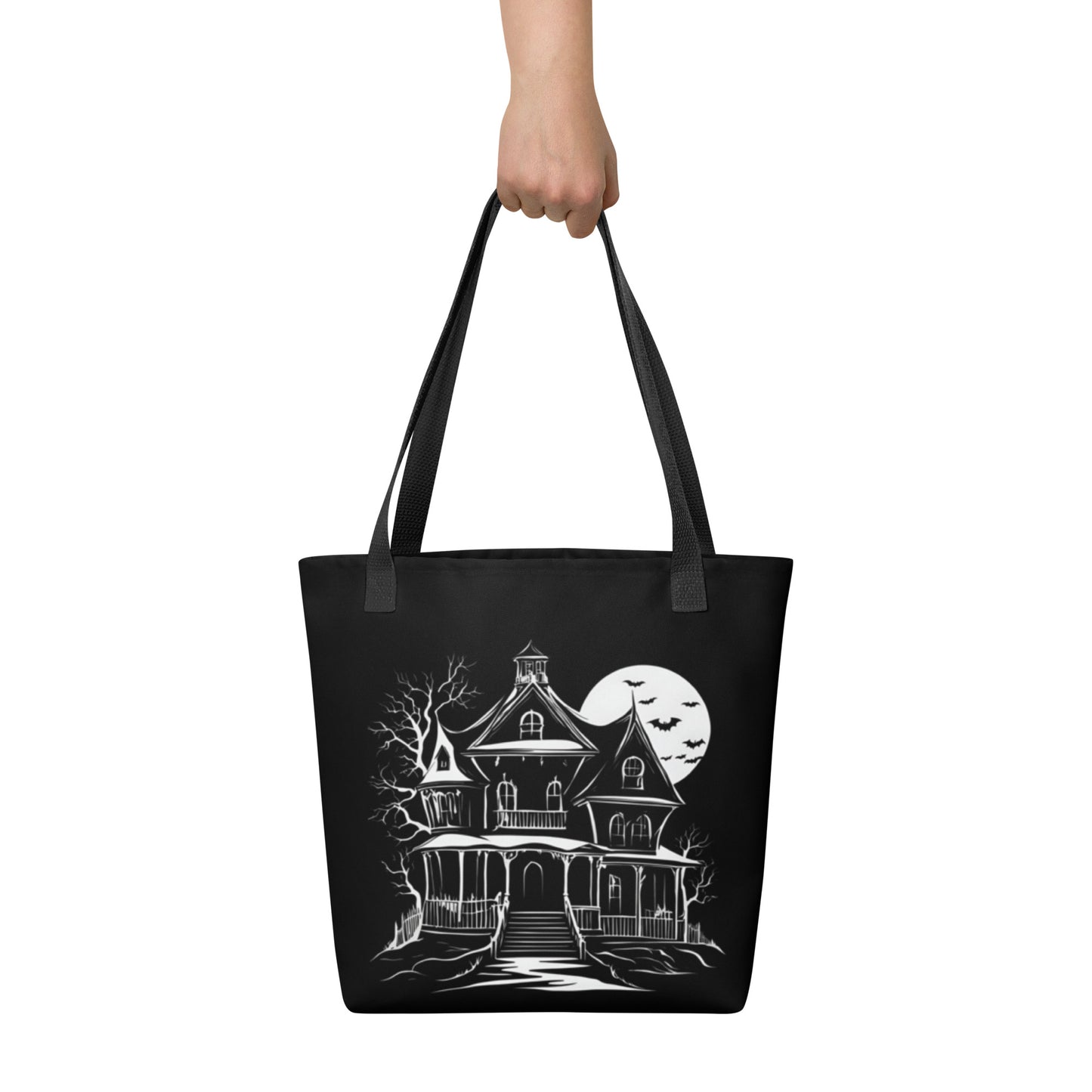 HAUNTED HOUSE TOTE BAG