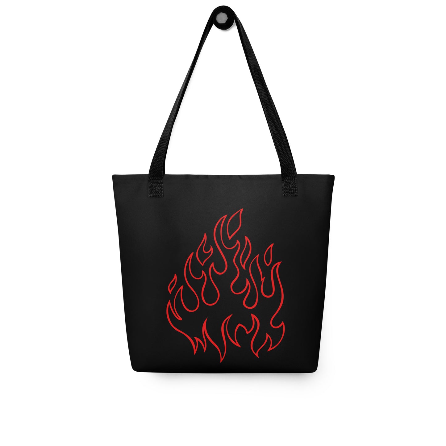 RED FLAMES TOTE BAG