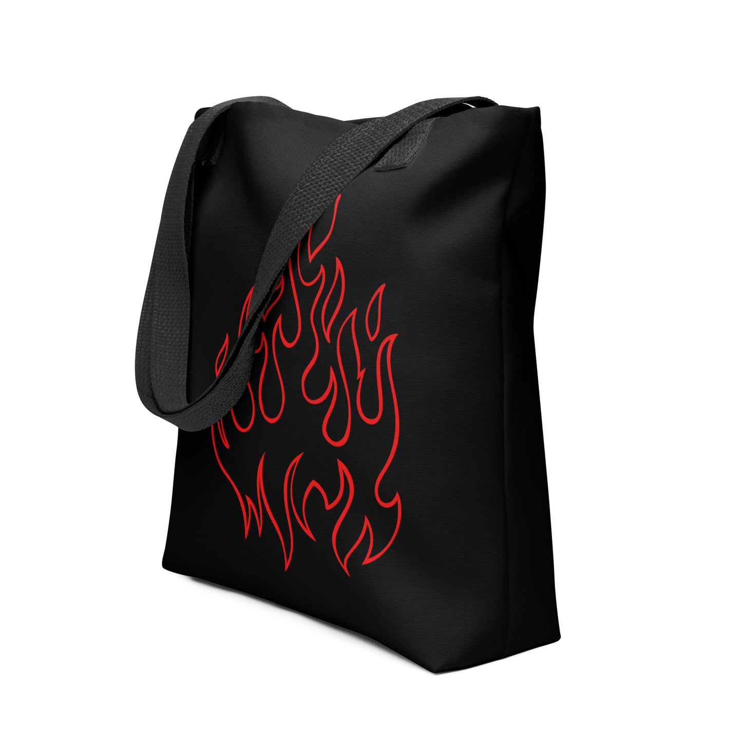 RED FLAMES TOTE BAG