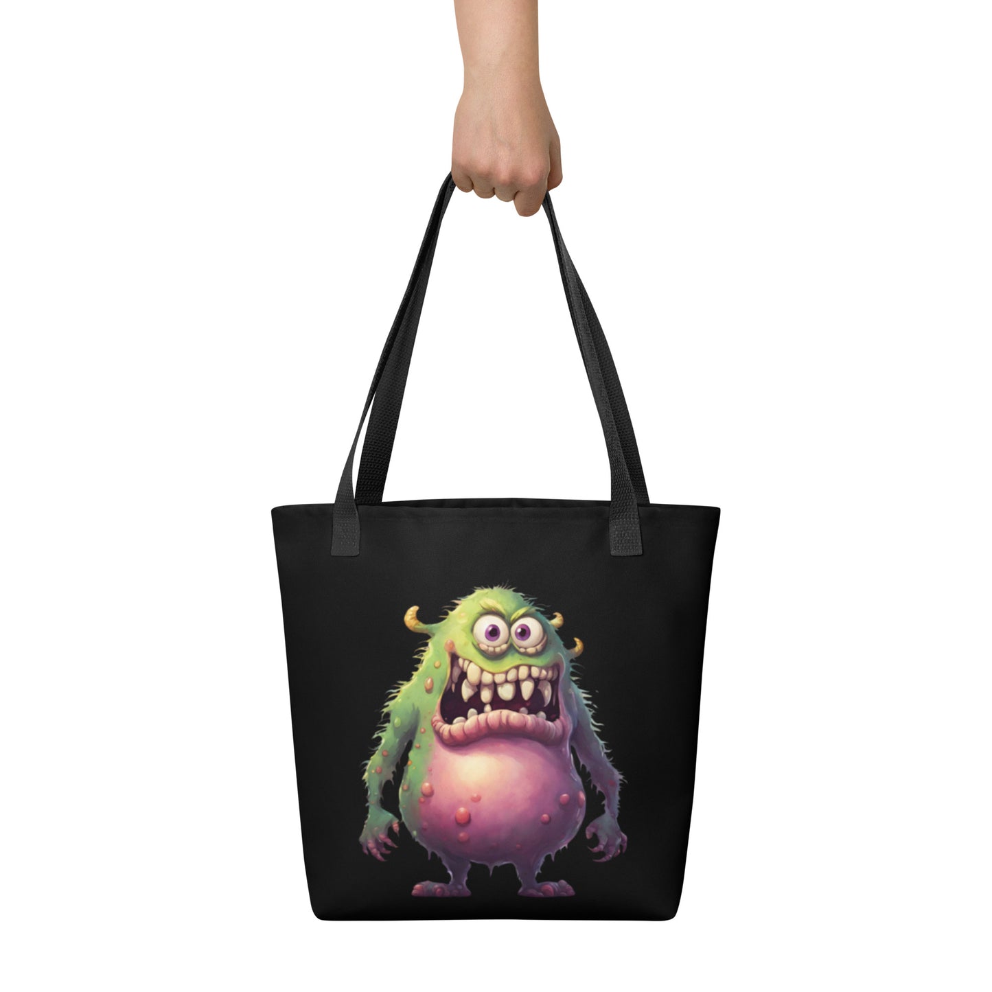 GREEN MONSTER TOTE BAG