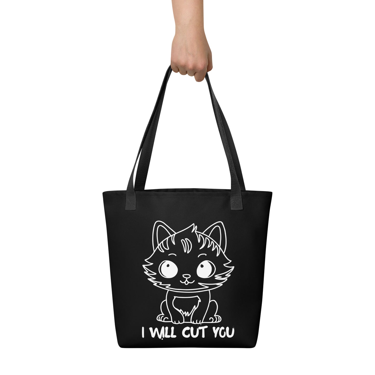 I WILL CUT YOU TOTE BAG