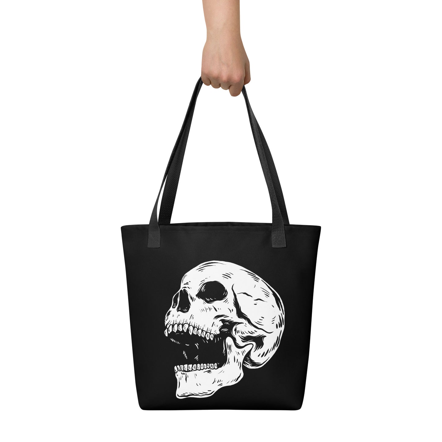 SCREAMING SKULL TOTE BAG