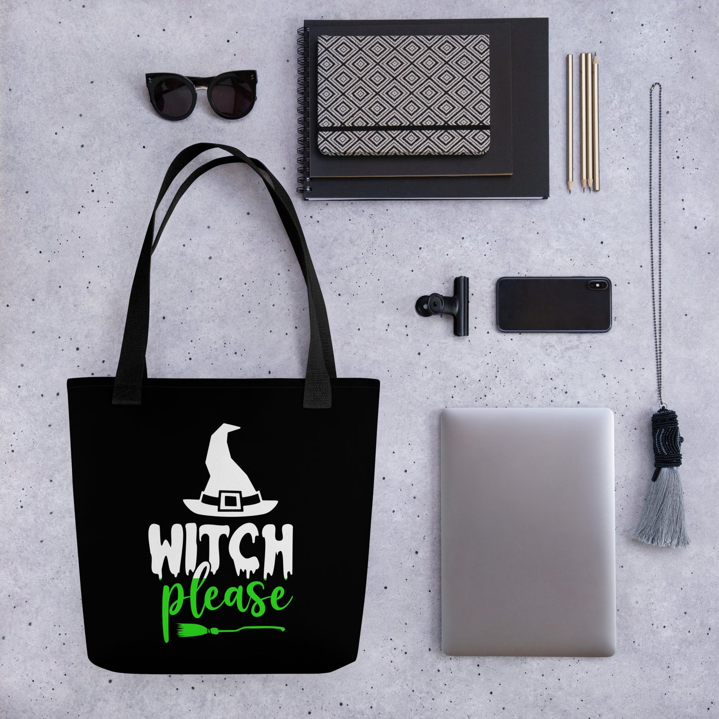 WITCH PLEASE TOTE BAG