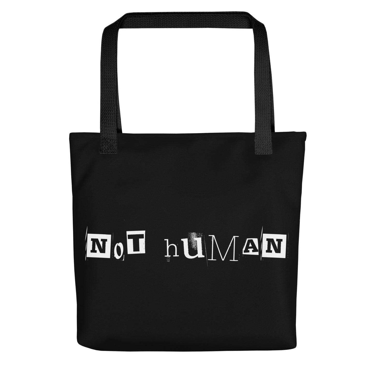 NOT HUMAN TOTE BAG