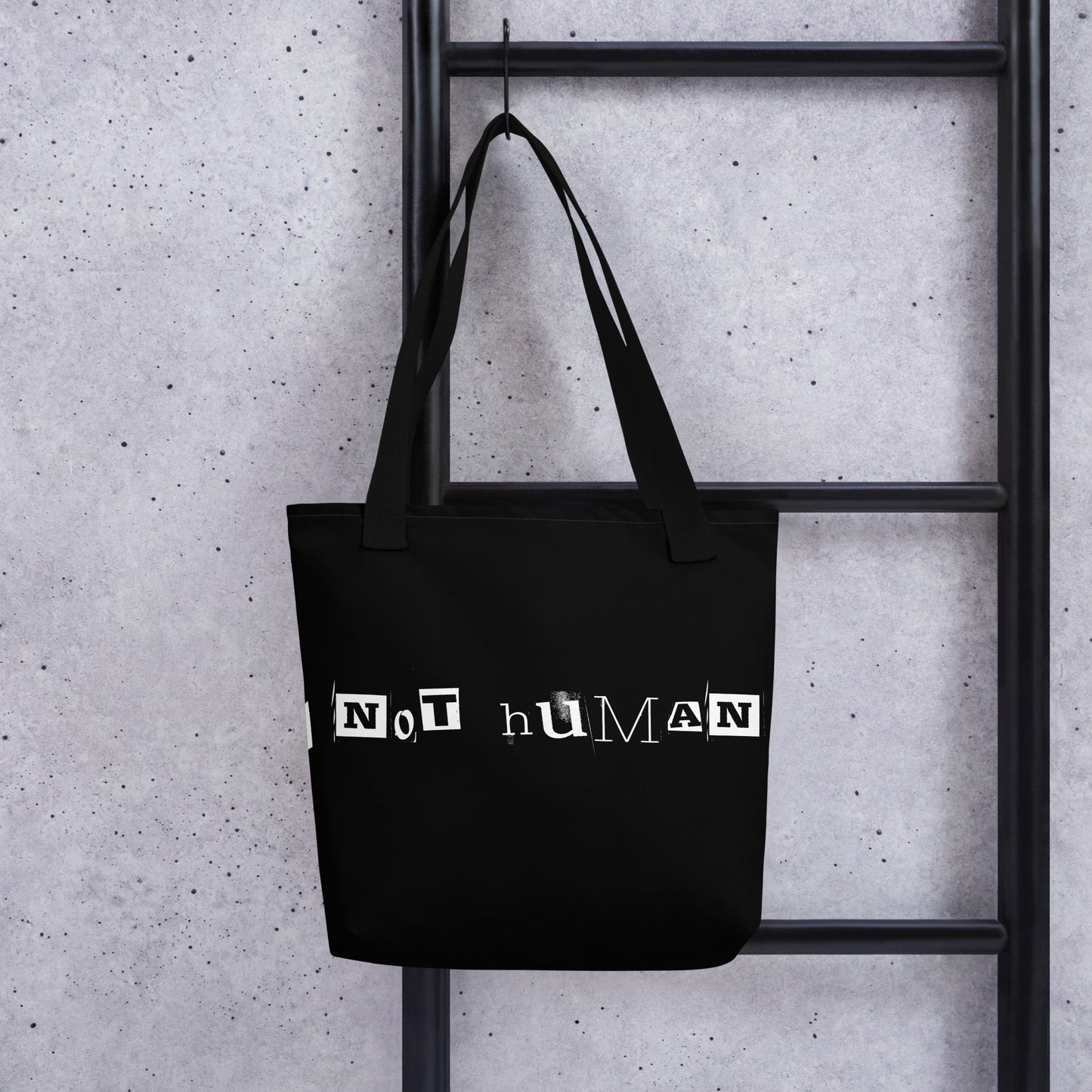 NOT HUMAN TOTE BAG
