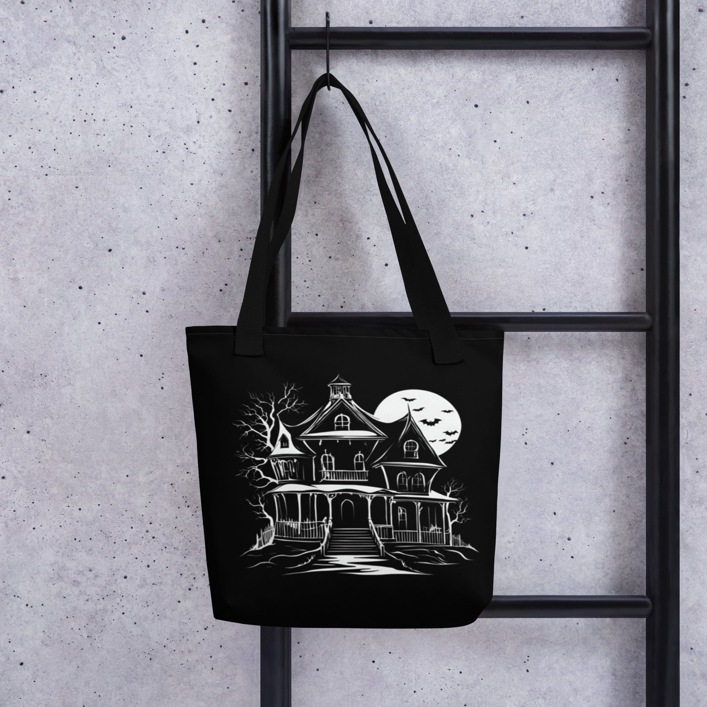 HAUNTED HOUSE TOTE BAG