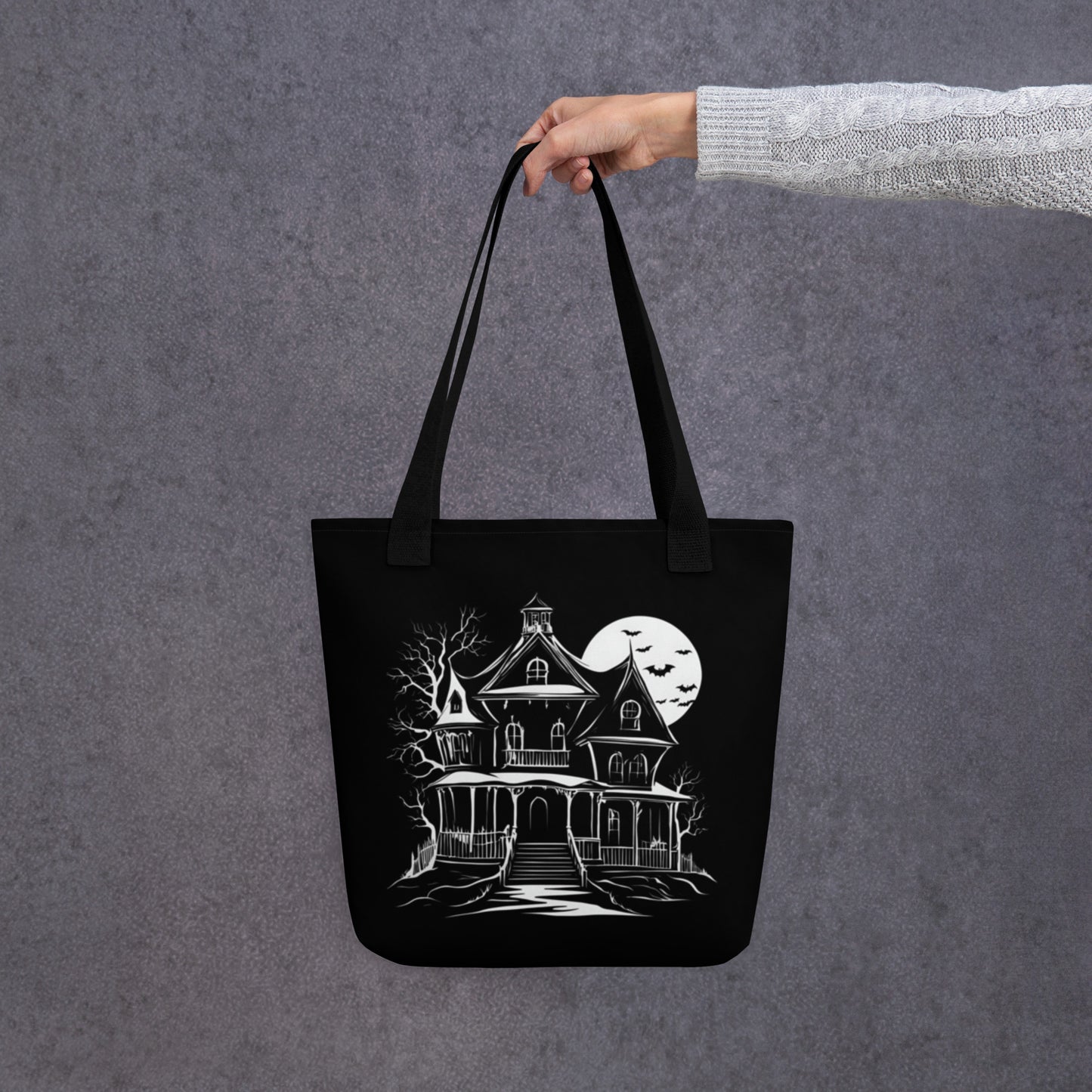 HAUNTED HOUSE TOTE BAG