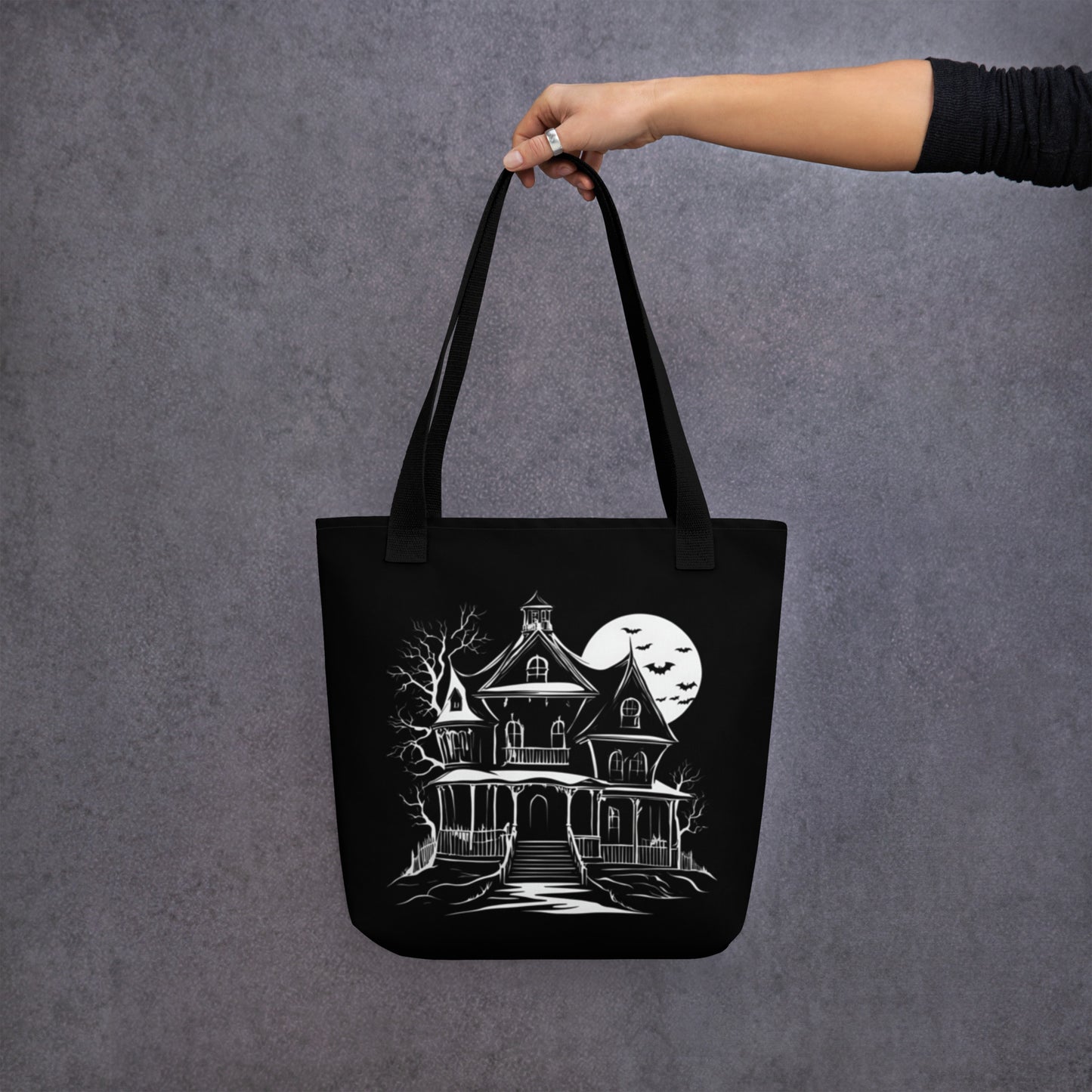 HAUNTED HOUSE TOTE BAG