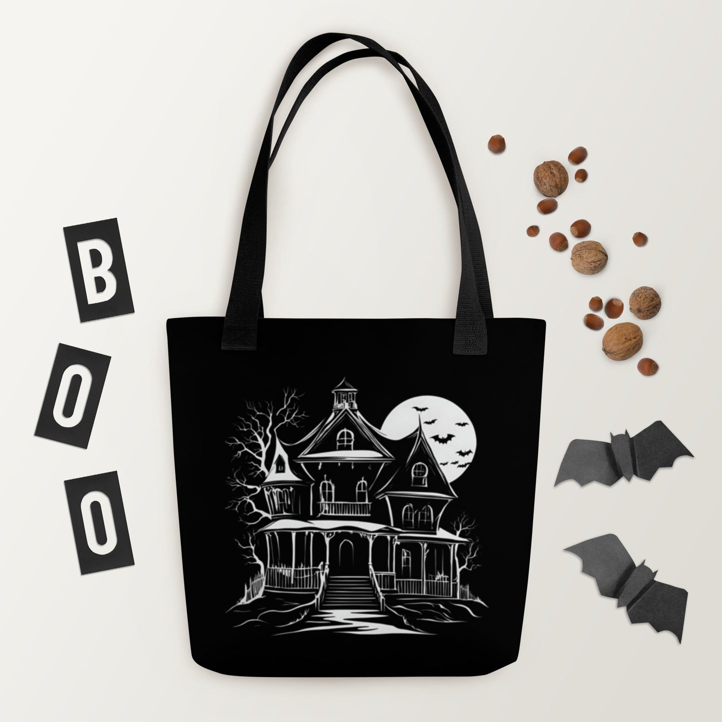 HAUNTED HOUSE TOTE BAG
