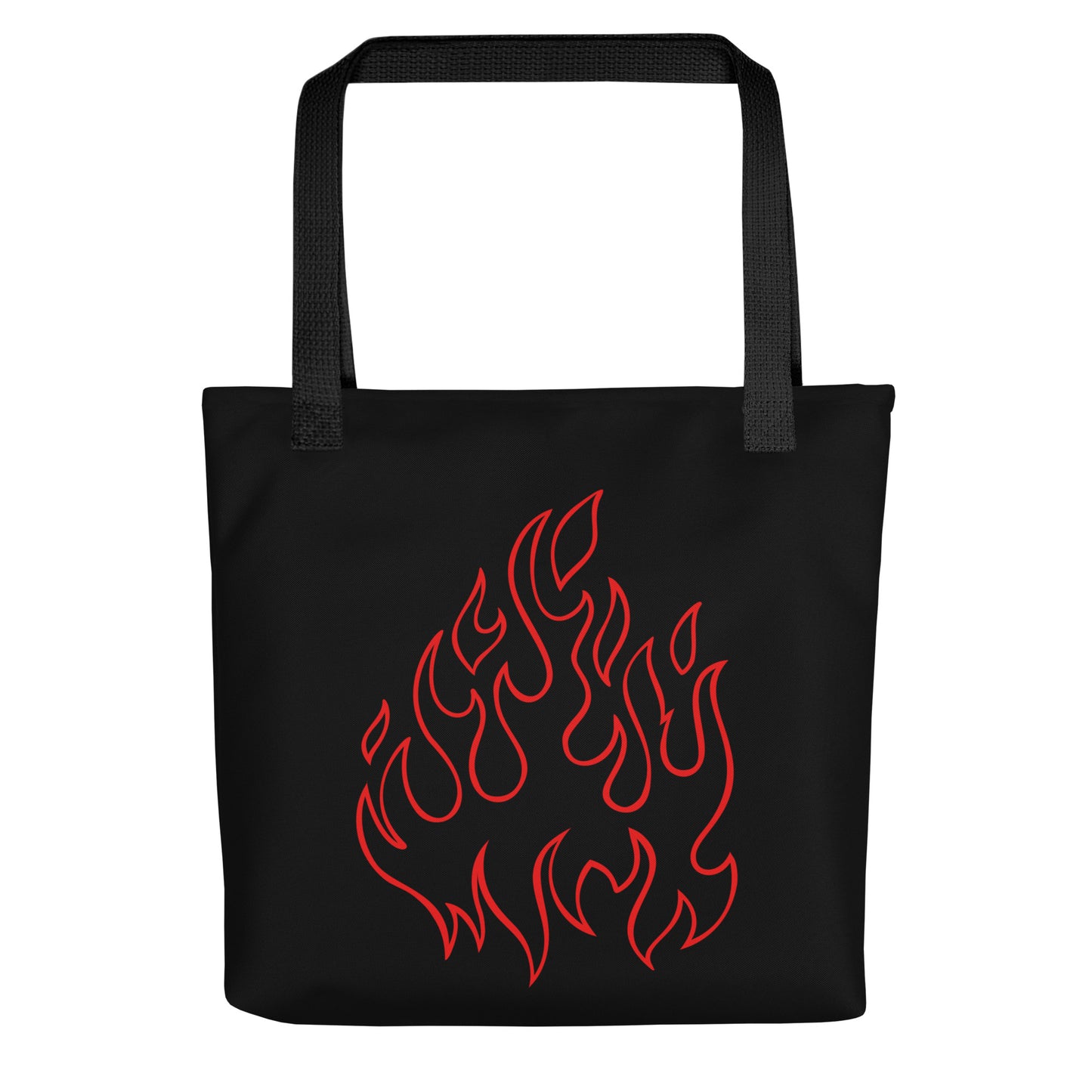 RED FLAMES TOTE BAG