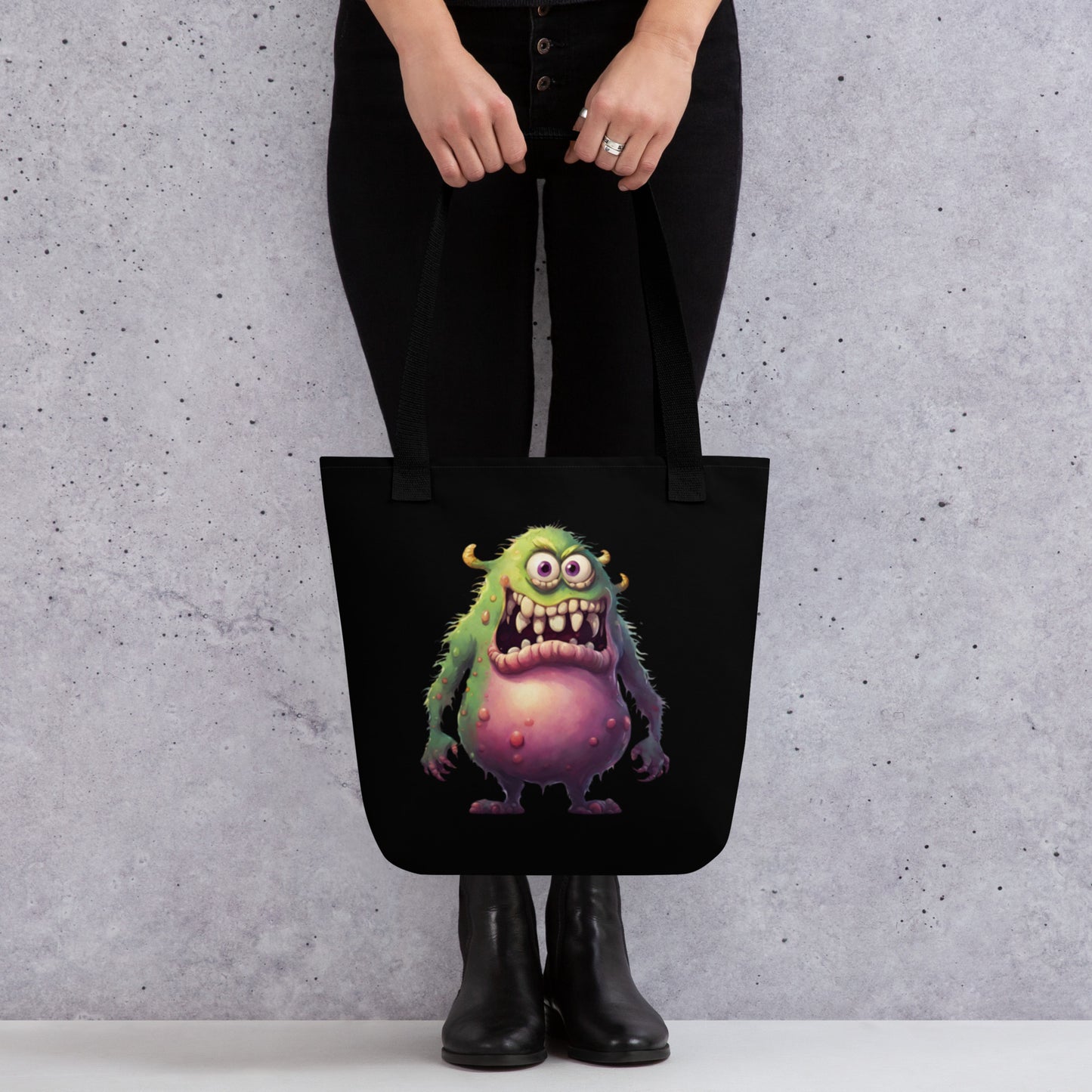 GREEN MONSTER TOTE BAG
