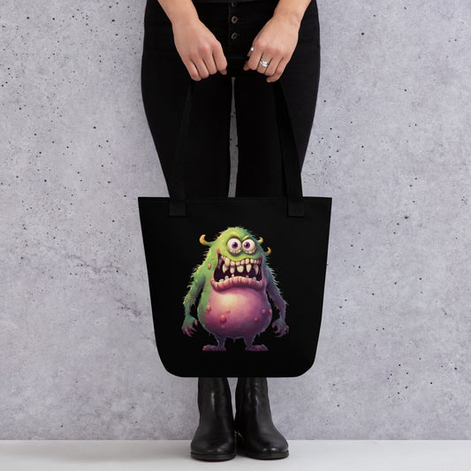 GREEN MONSTER TOTE BAG