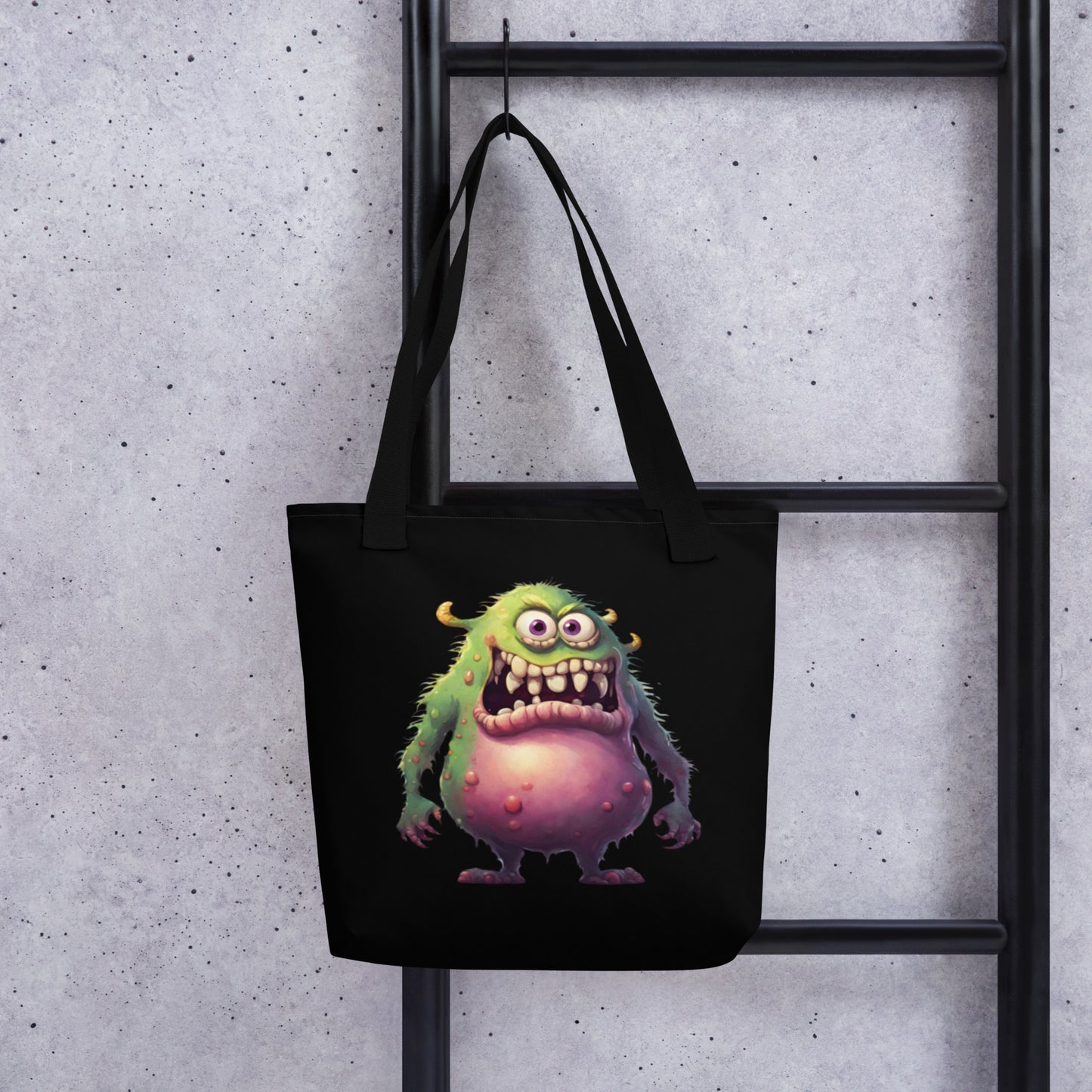 GREEN MONSTER TOTE BAG