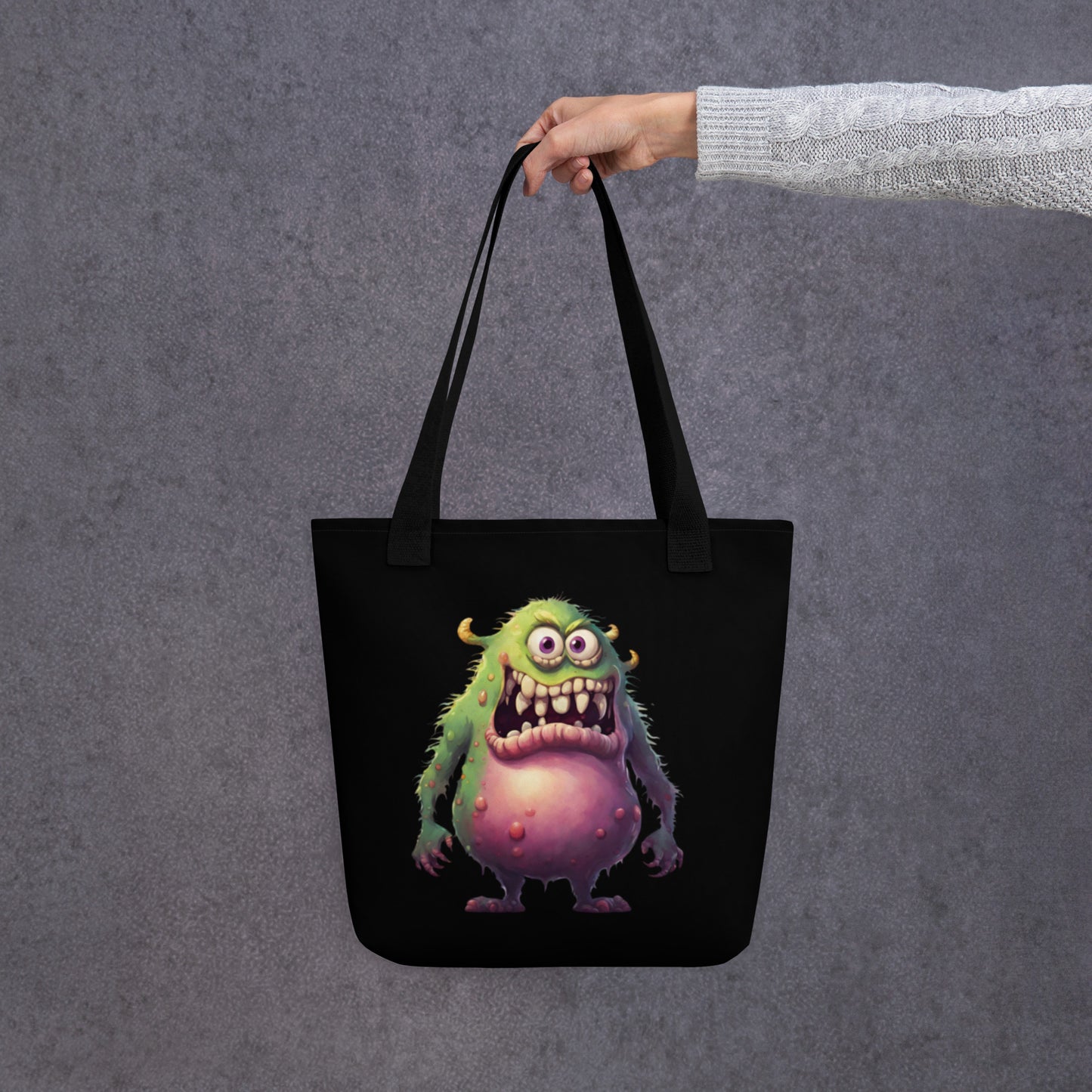 GREEN MONSTER TOTE BAG